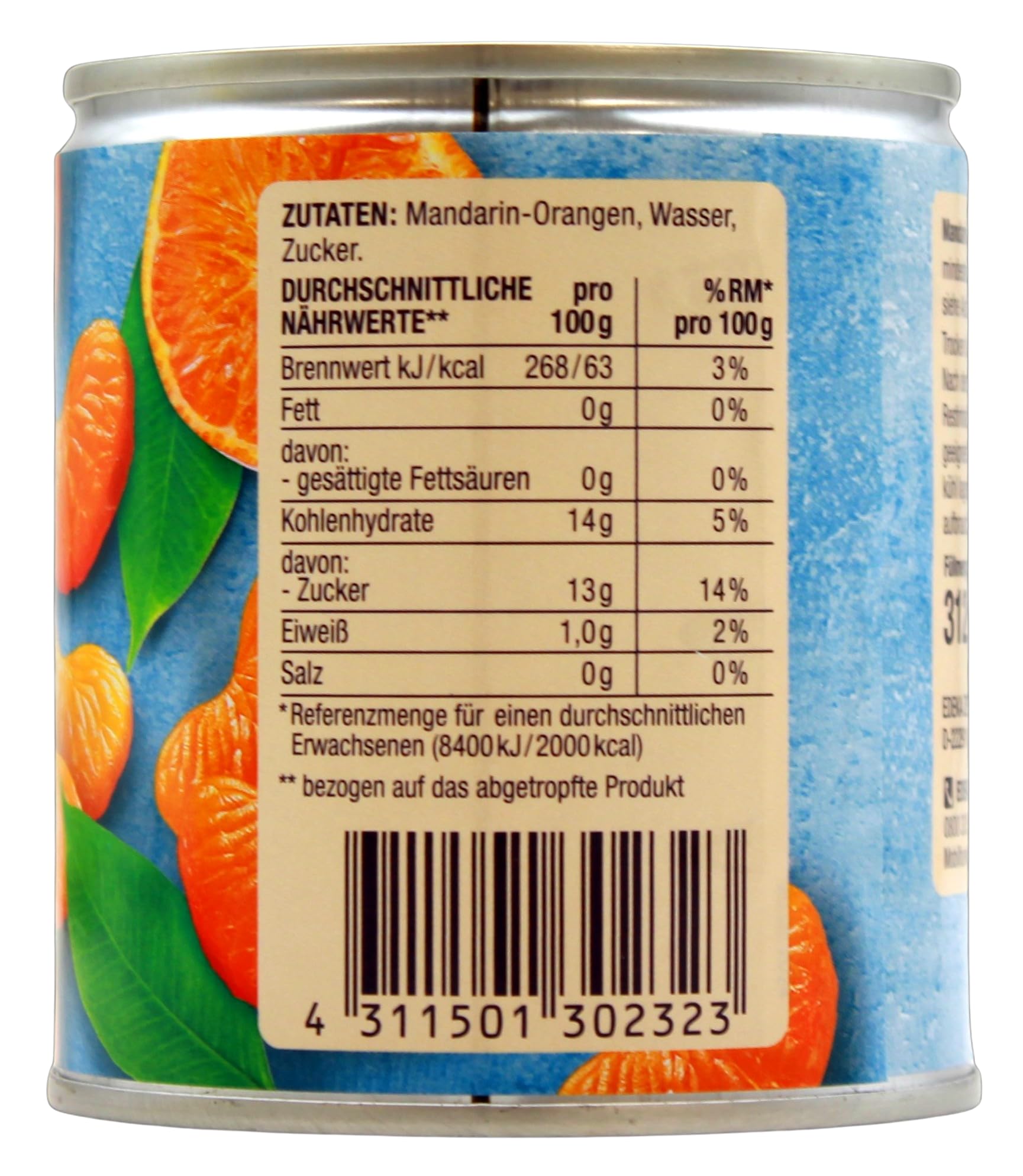 Herzstücke Mandarin-Orangen leicht gezuckert, 12er Pack (12 x 175g)