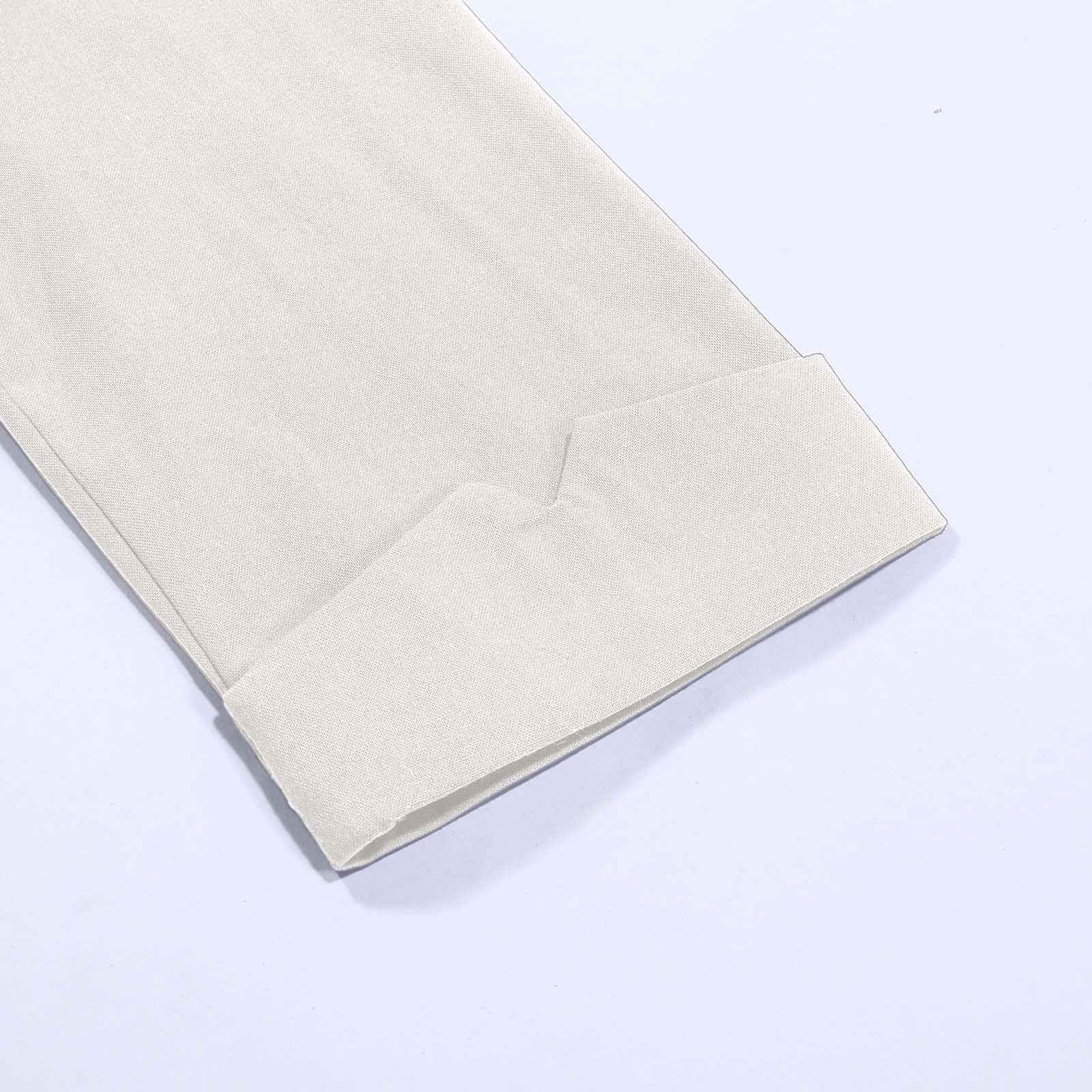 Generisch Blazer élégant pour femme - Grande taille - Coupe ajustée - Coton et lin - Couleur unie - Manches 7/4