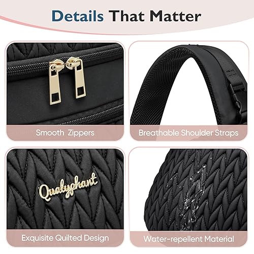 Miniatura 8 de Bolsa de extractor de leche para Spectra S1S2 y Medela - Bolsa térmica aislada para laptop de 13 pulgadas, mochila para pañales con cambiador -