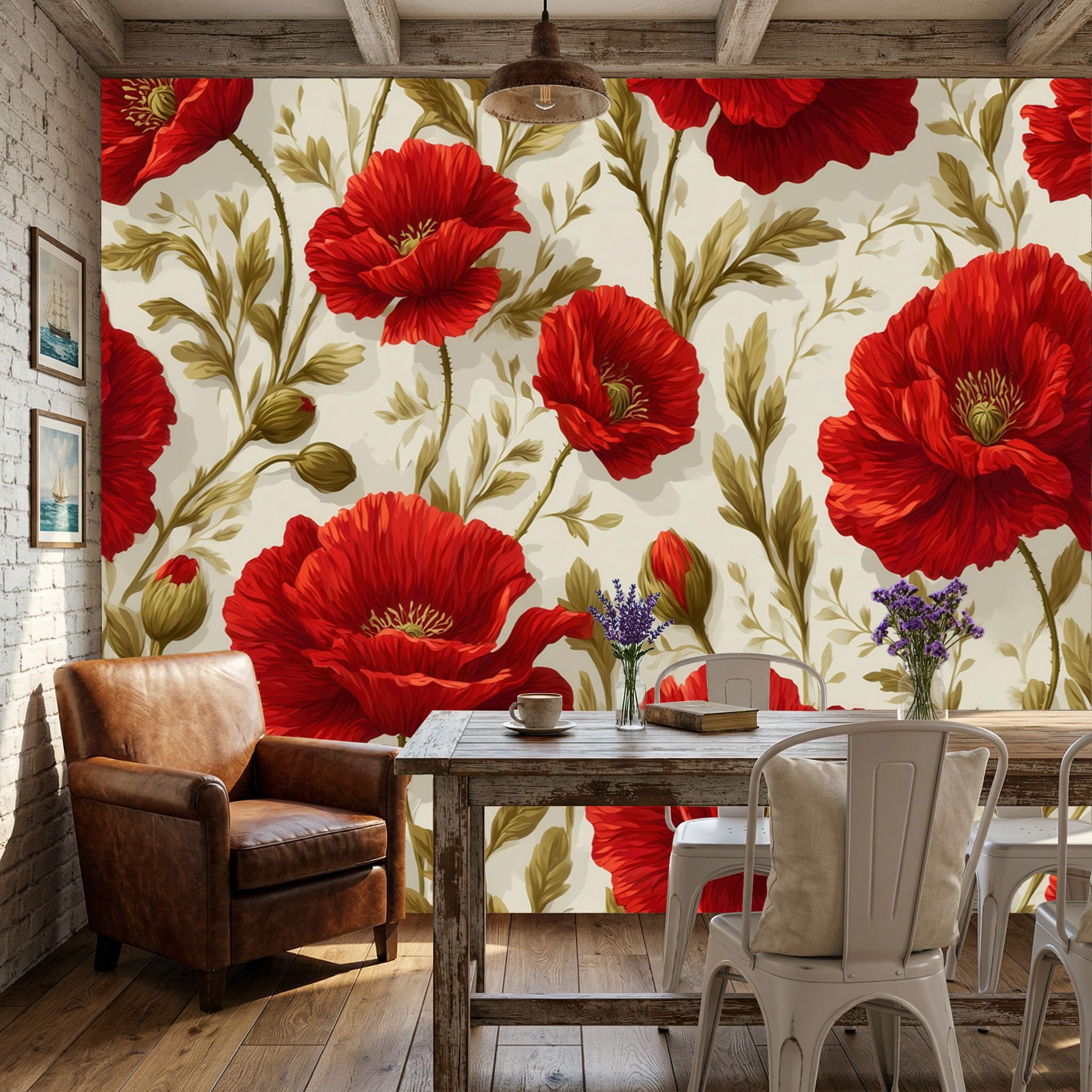 Papier Peint Relief 3D pour un salon chaleureux et cosy