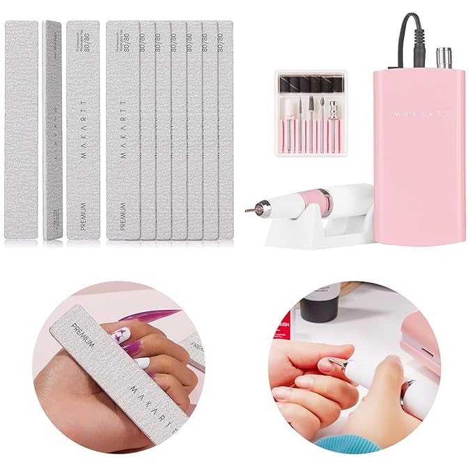 Makartt Rechargeable Nail Drill 30000RPM Portable Electric