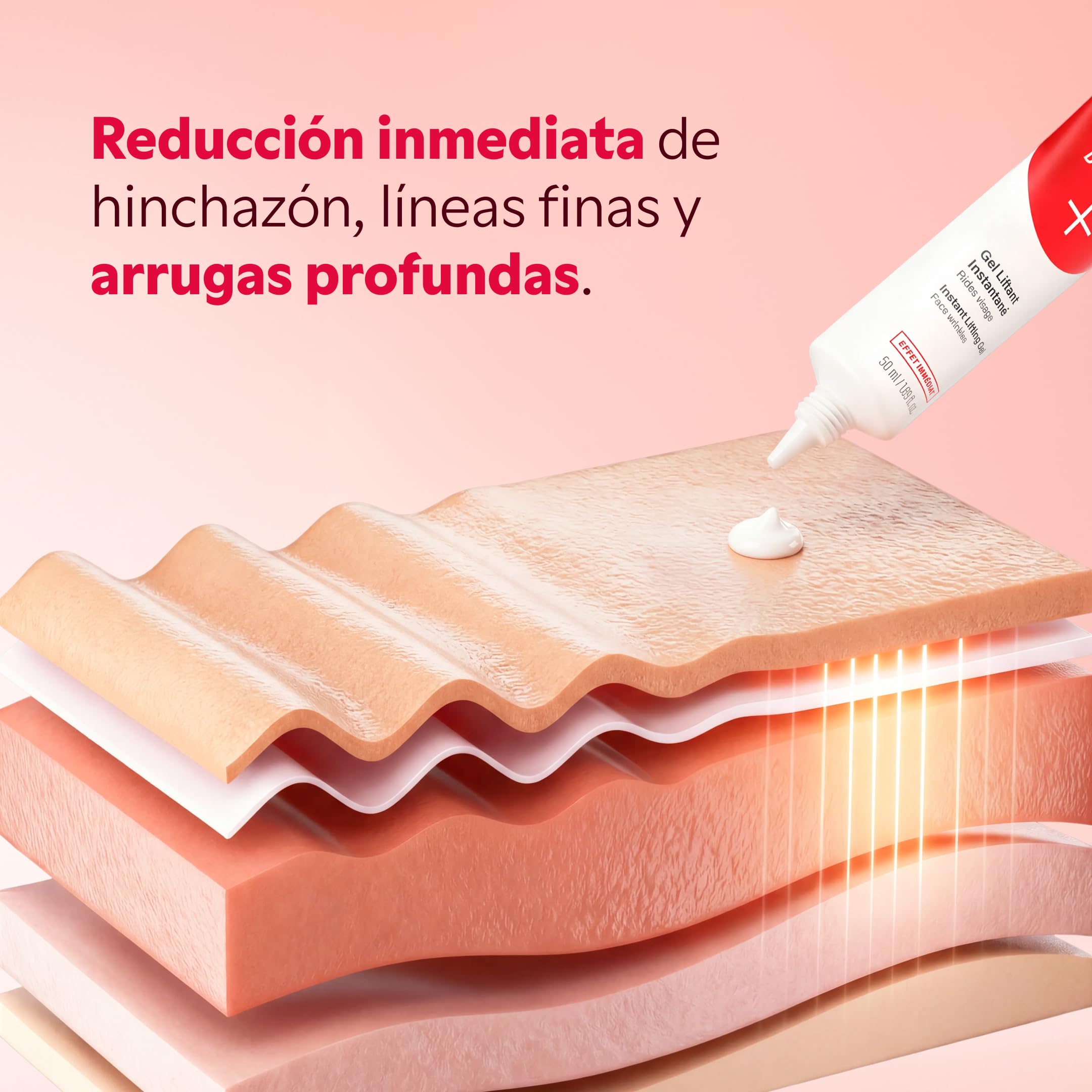 Rellenador de Arrugas - Corrector de Bolsas y Arrugas MYSOSBEAUTY – Crema Lifting Temporal Contorno de Ojos Anti-Edad – Efecto Lifting Instantáneo durante 8 h – Reduce Bolsas Bajo los Ojos (30 ml)