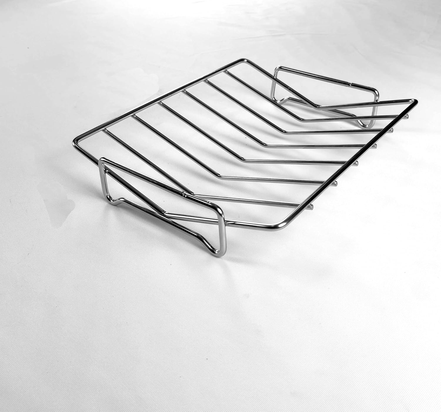 16" Premium Stainless Steel Roaster Pan Set with Baking & V-Shaped Racks - Heavy Duty, Healthy & Dishwasher Safe for Turkey, Chicken