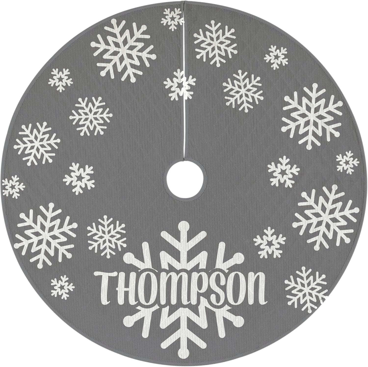 Let's Make Memories Personalized Christmas Tree Skirt - Family Christmas Decor - Christmas Tree Accessory Coordinates with Collection - Peanuts Gang Caroling