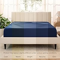 Vista 99 de Bare Home 100% Organic Cotton Sateen Fitted Sheet - Smooth Sateen Weave - Breathable & Cooling - Hotel Luxury - Durable Fitted Sheet - Deep Pocket