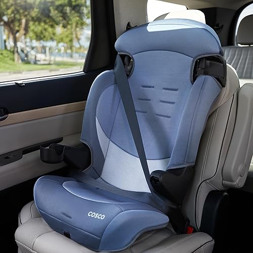 Miniatura 11 de Cosco Kids Finale DX - Asiento elevador 2 en 1 para automóvil, orientado hacia adelante (30-65 libras) y asiento elevador de respaldo alto con