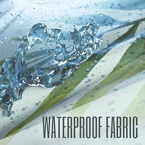 Miniatura 6 de KIBAGA Hermosa cortina de ducha bohemia para tu baño, una elegante cortina moderna de mediados de siglo de 72 x 84 pulgadas que se adapta