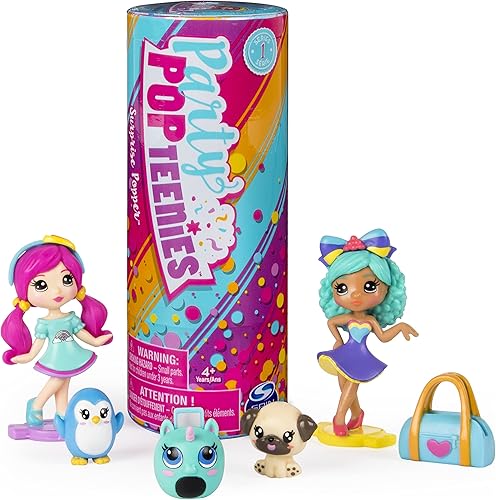 Miniatura 4 de Conjunto sorpresa de fiesta con confeti, muñecas coleccionables y accesorios