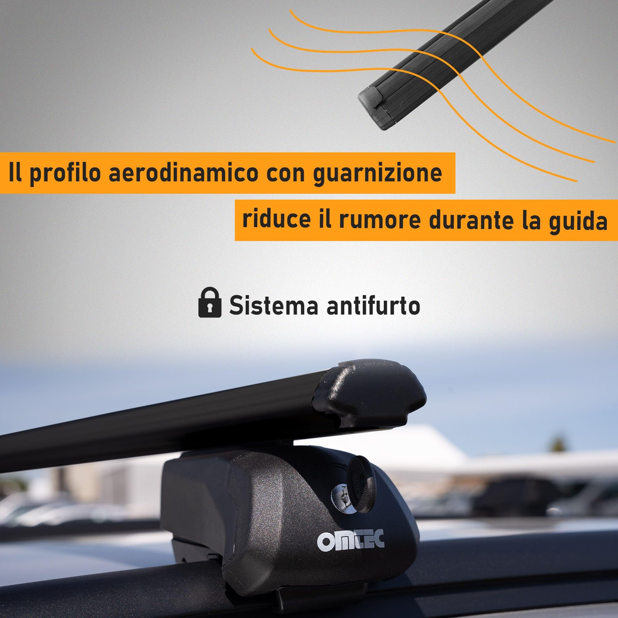 CHROMEMASTER Portapacchi da Tetto, Barre Tetto; Compatibile con Opel Grandland X 2017-2021; Per il Trasporto di Box da Tetto, Portabiciclette, Scala | Struttura Leggera e Resistente in Alluminio