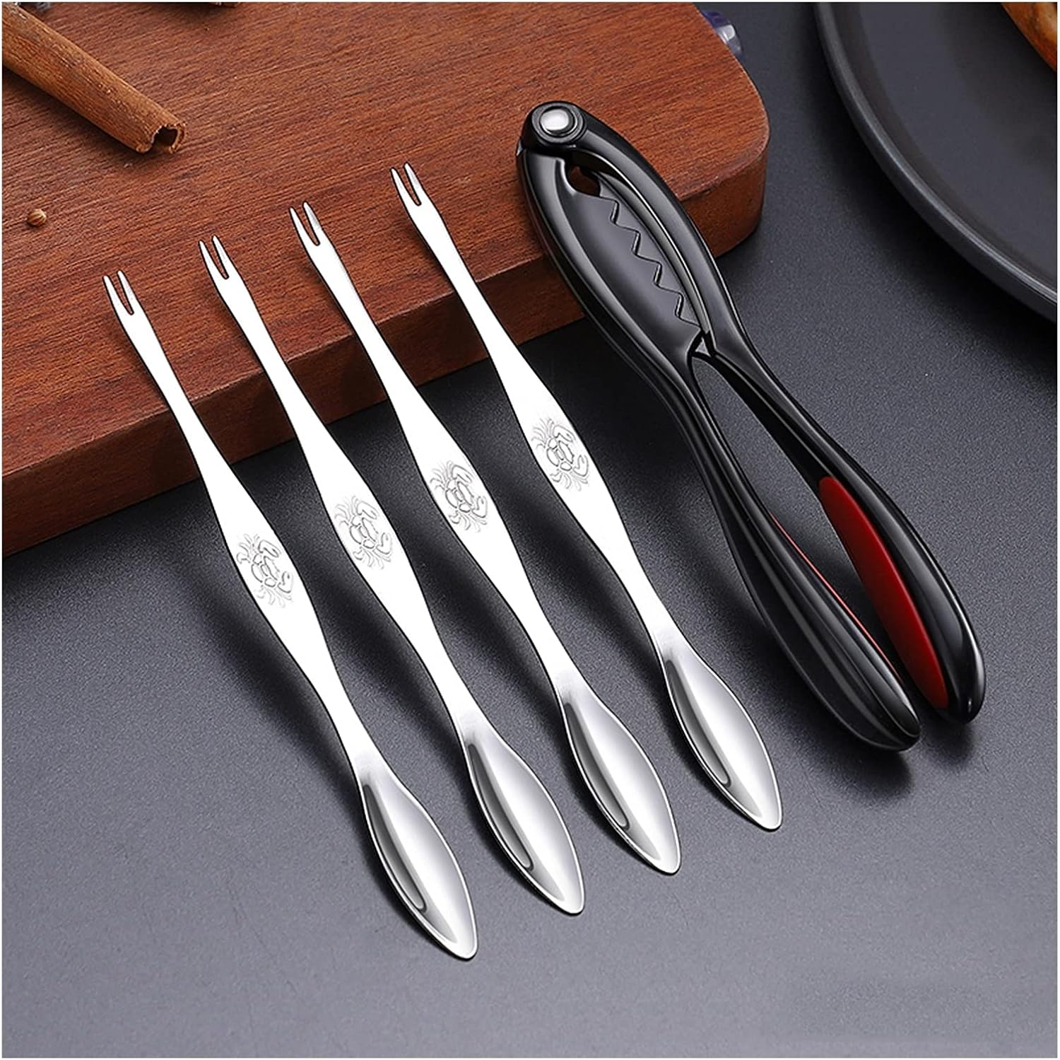 dxjsf Seafood Tool 5Pieces Seafood Crackers Picks Tools