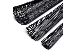 Boao 3 Pieces Cord Protector: Durable Automotive Wiring Loom