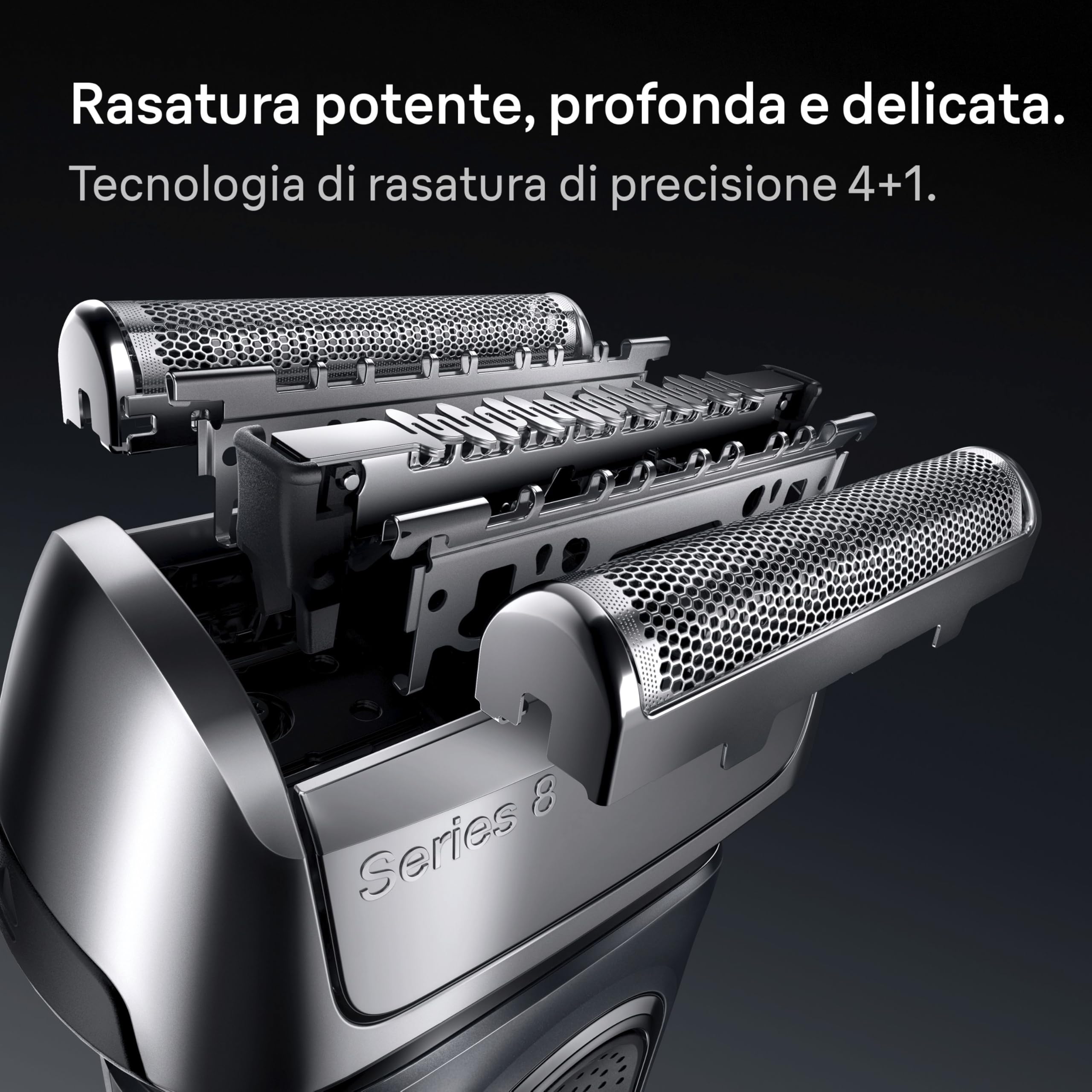 Braun Serie 8 83m, Testina Braun Serie 8 Originale per Rasoio Elettrico Barba, Recupera Il 100% delle Prestazioni del Tuo Regolabarba Uomo, Compatibile con I Rasoi Series 8