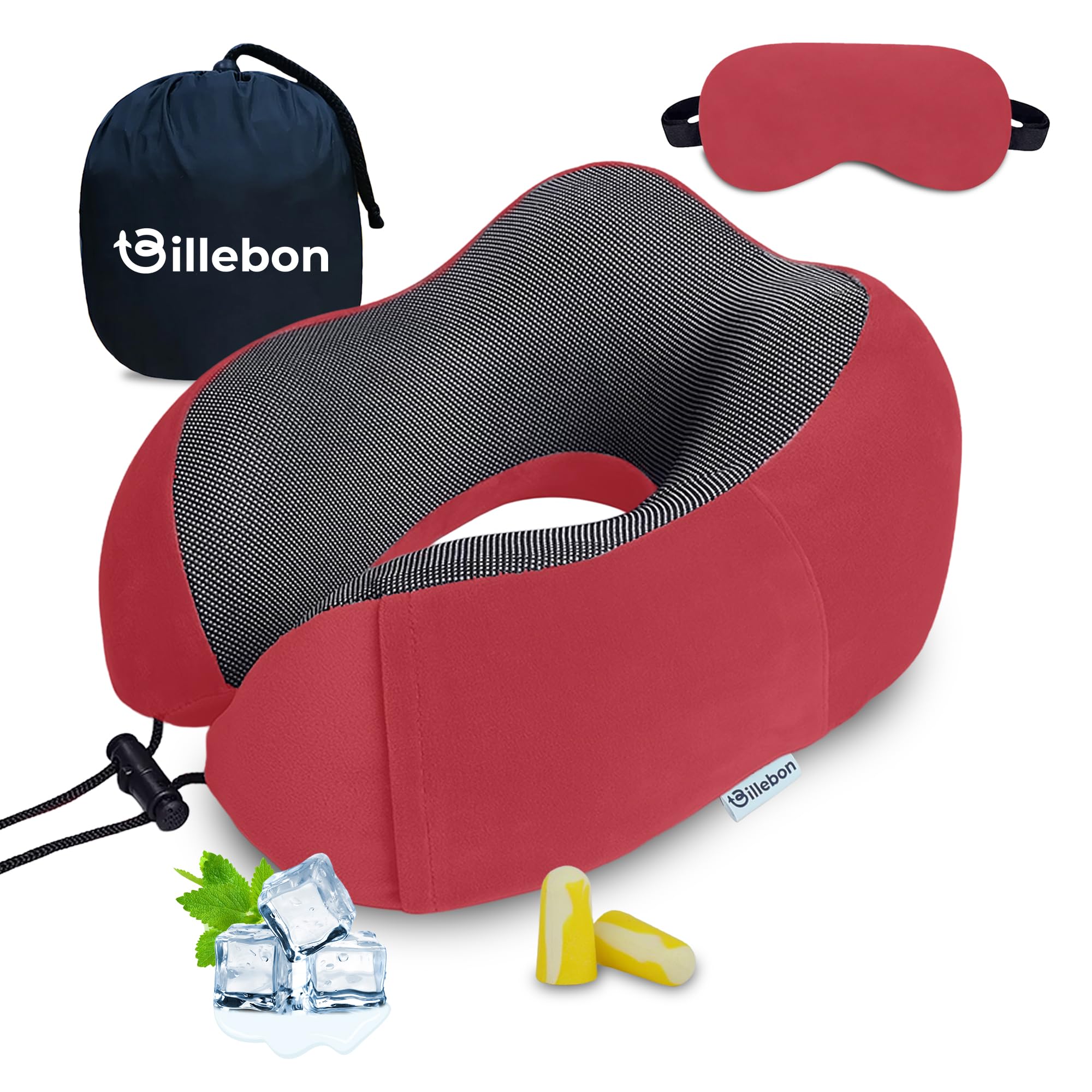 Billebon Memory Foam Neck Pillow - Travel Comfort -18