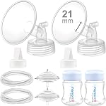 Maymom Pump Parts Work With Spectra S2 Spectra S1, 21mm Flange Valve Tube Bottle Backflow Protector, Not Original Spectra S2 Accessories Replace Spectra Duckbill Valve Spectra Bottle Spectra Flange