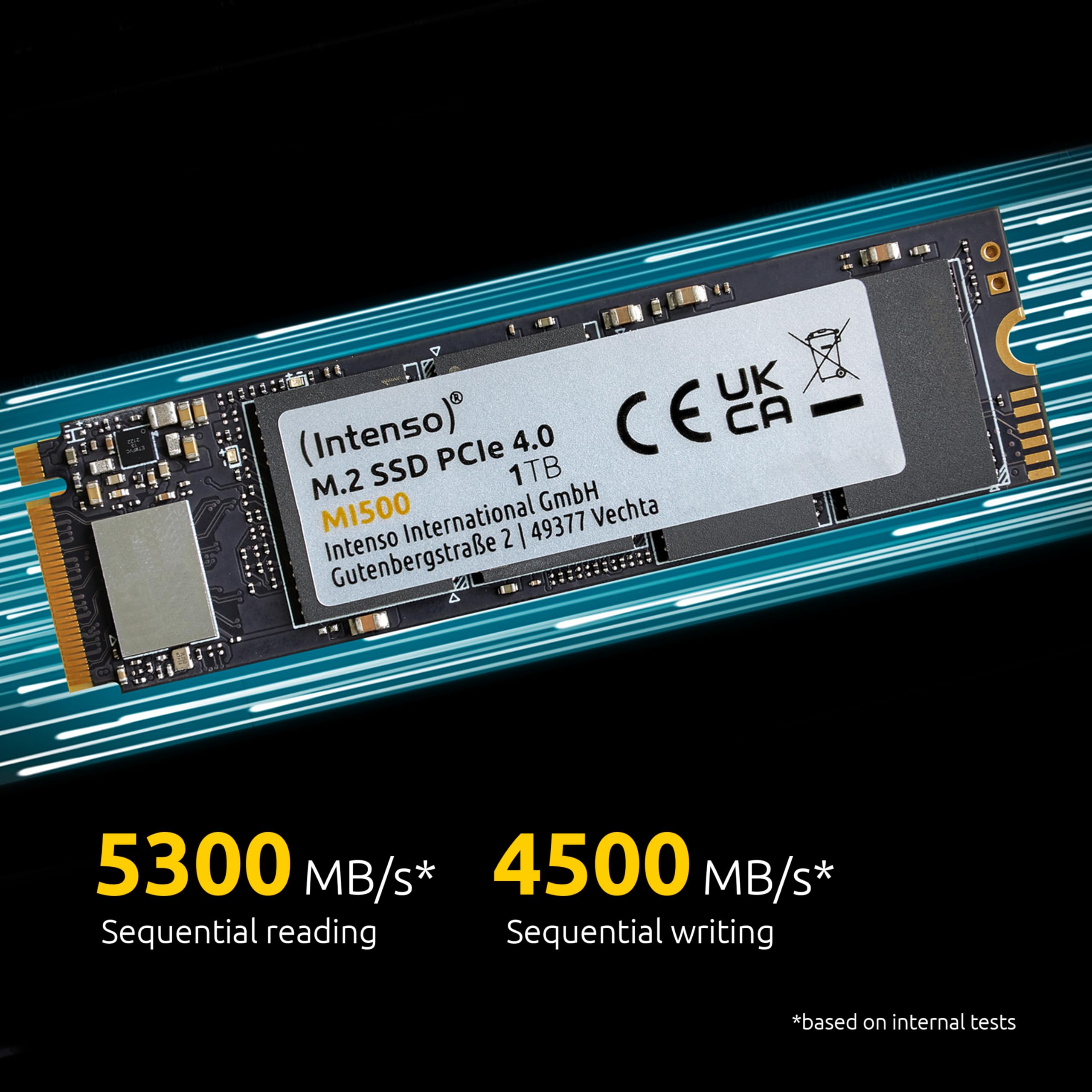 Amazon.com: Intenso MI500 1TB NVMe SSD, M.2 Internal SSD, PCIe 4.0