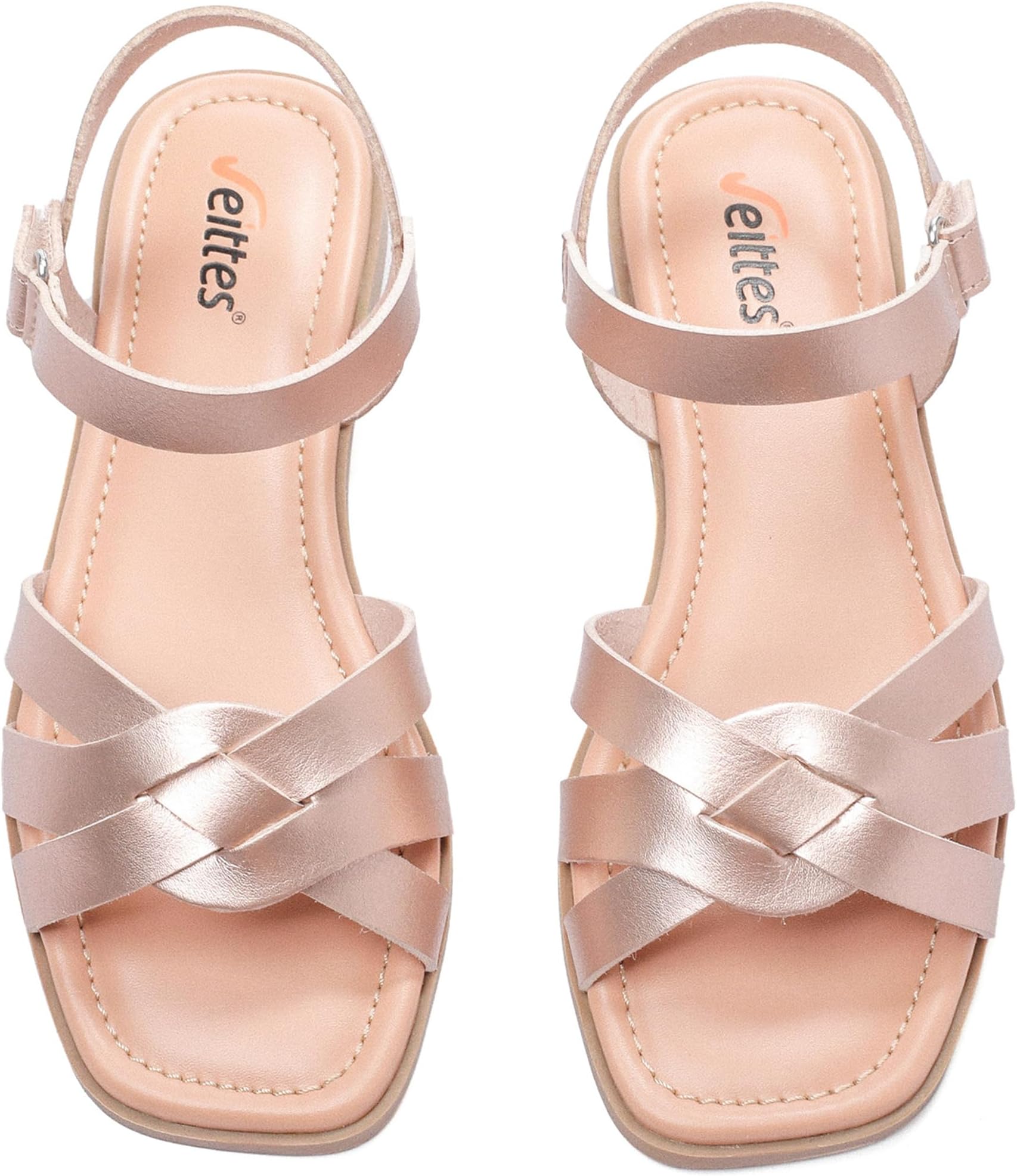 Women's Flat Slide Sandals - Casual Classic Simple Strappy Slip on Flat Summer Sandals.