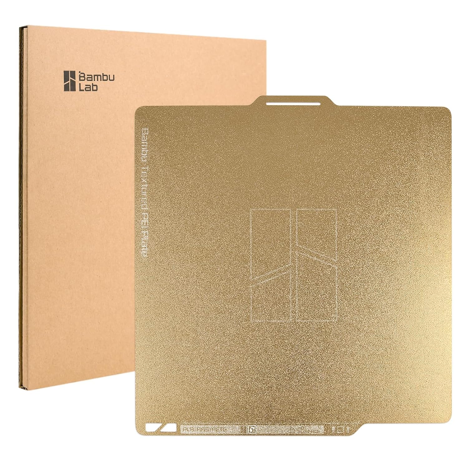 CCTREE Piastra di costruzione PEI testurizzata a doppia faccia originale 257x257MM per Bambu Lab X1C/X1/X1E/P1P/P1S/A1 PEI Lamiera di acciaio per molle rimovibile flessibile Piastra di costruzione