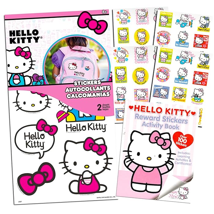 Buy Hello Kitty Stickers Party Supplies Pack Toddler Stickers for Toddler Backpack with Bonus