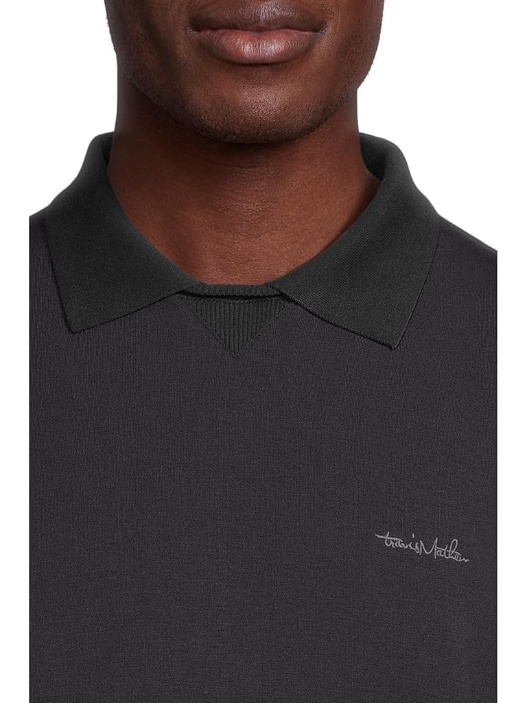 Black TravisMathew Amenities Collar Crew