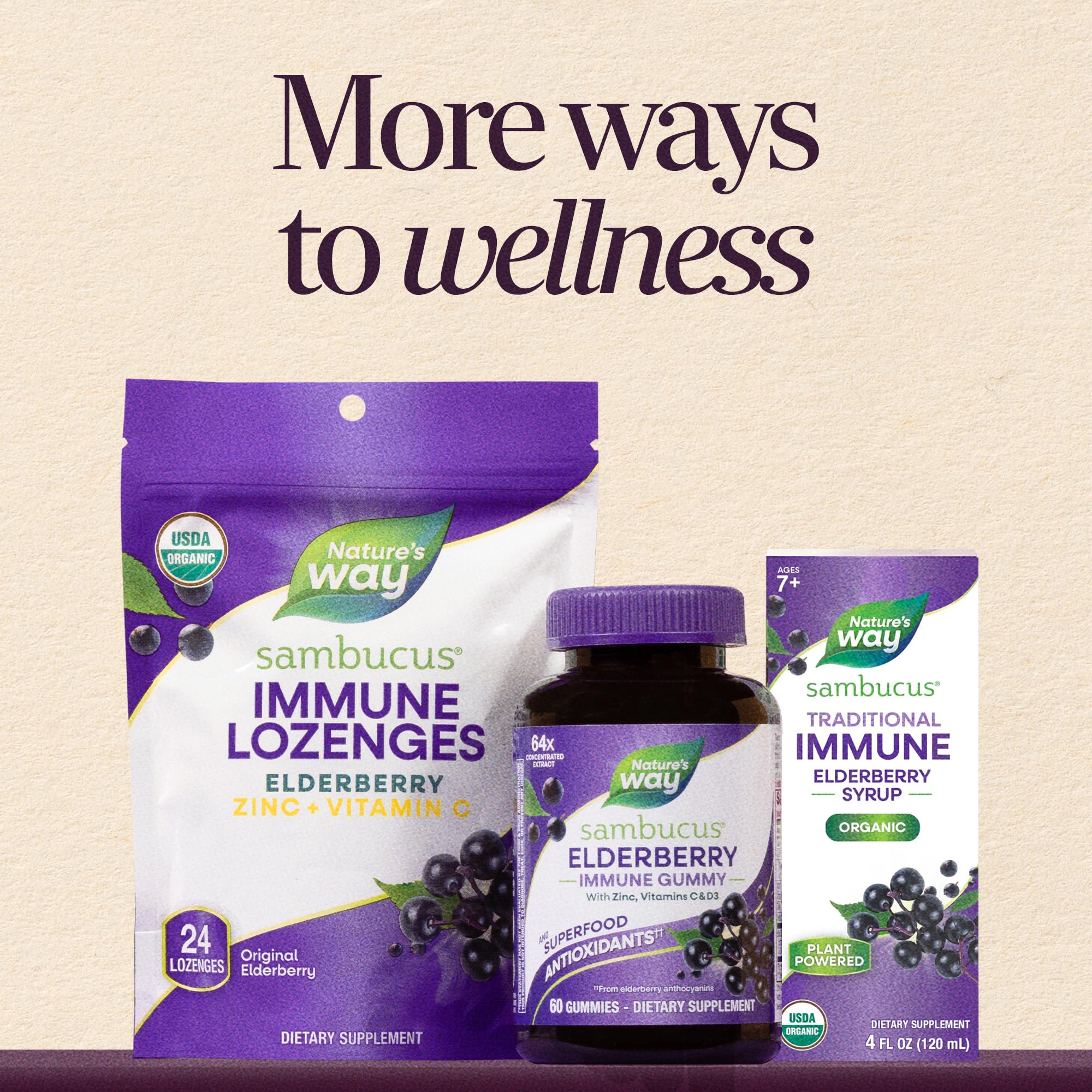 Nature's Way Sambucus Immune Lozenges, Honey Lemon Flavor, 24 ct — Amazon image 8