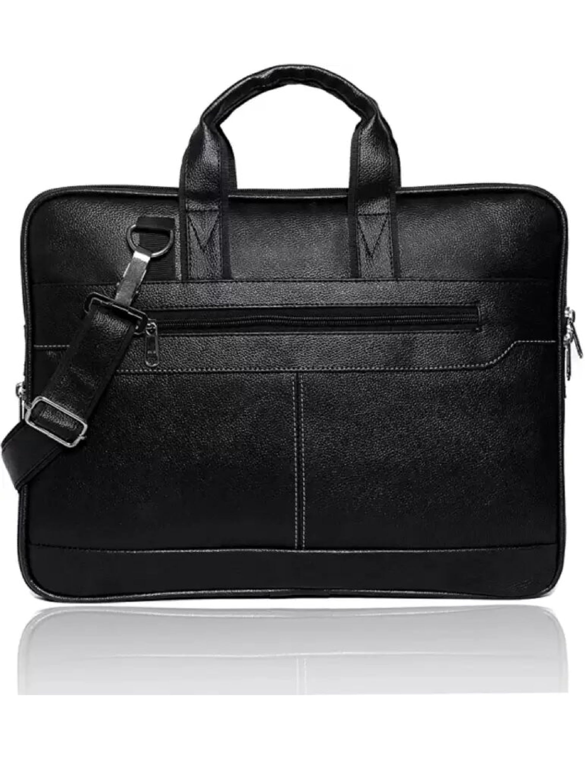 Jairaj Mens womens Brown Synthetic Leather Briefcase Best Laptop Messenger Bag Satchel for Men … (black) (B0CNRSYD1F) Amazon Price History, Amazon Price Tracker