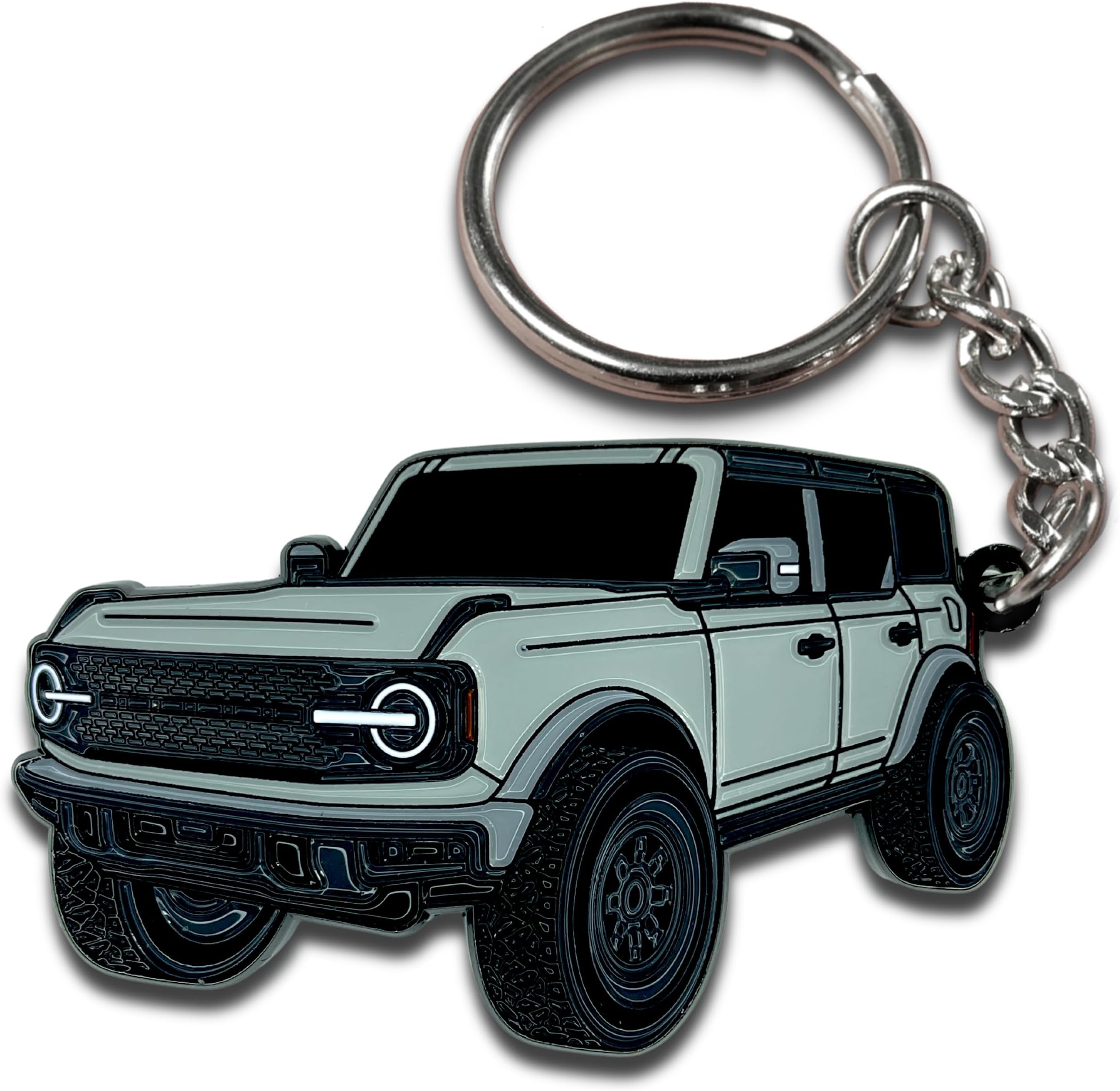 Bronco Keychain Accessories 4 door key chain Fob Cover Cool Mods compatible with Ford Bronco 2022 2023 2024