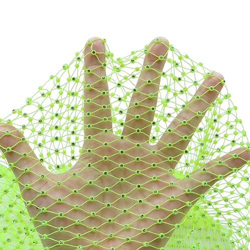 Miniatura 7 de AIBEARTY Diademas de malla con diamantes de imitación para mujeres y niñas, bandas anchas con purpurina para el cabello, turbante elástico, pañuelo