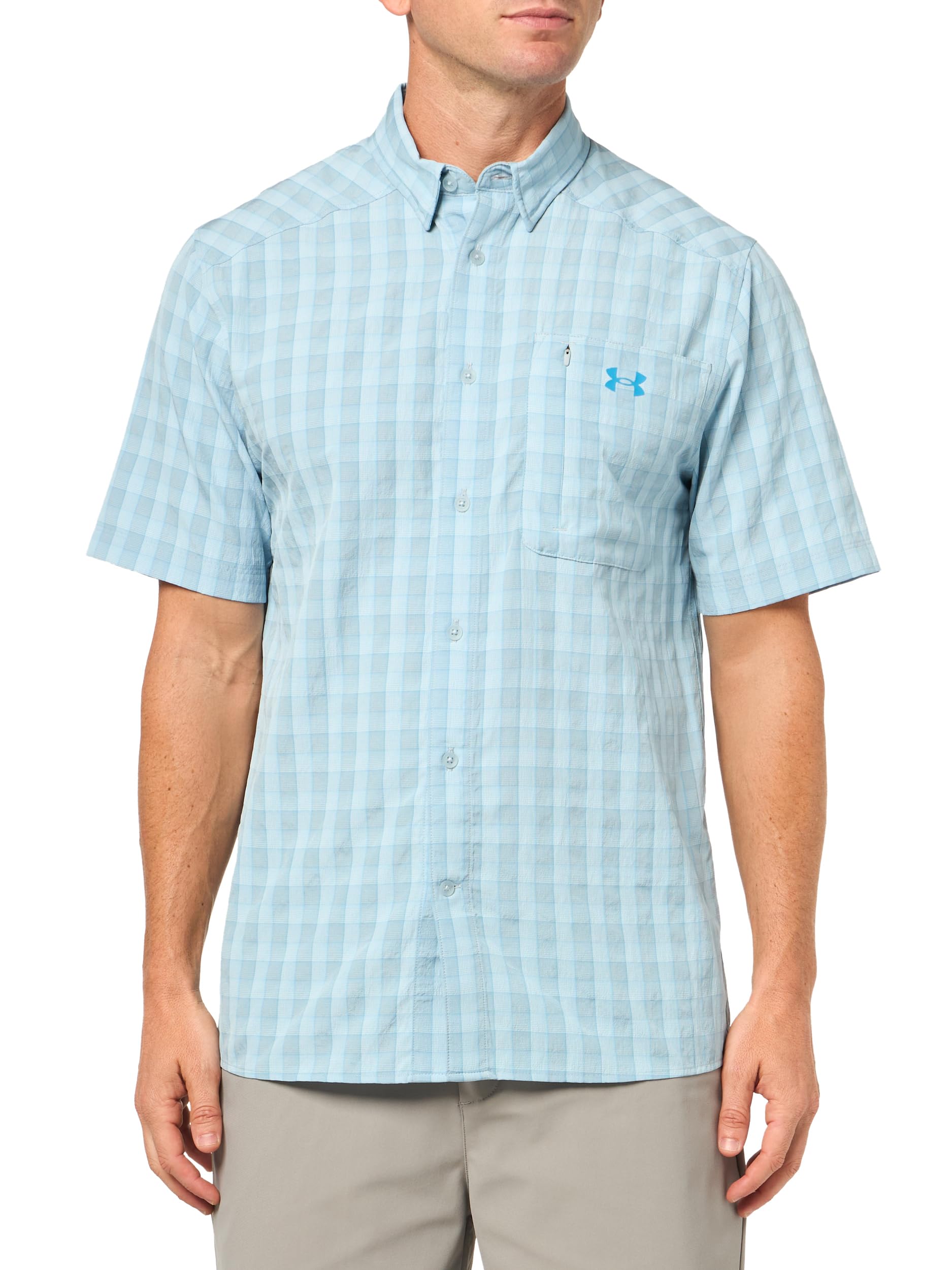 Under Armour Mens Drift Tide 2 0 Plaid Short-Sleeve T-Shirt