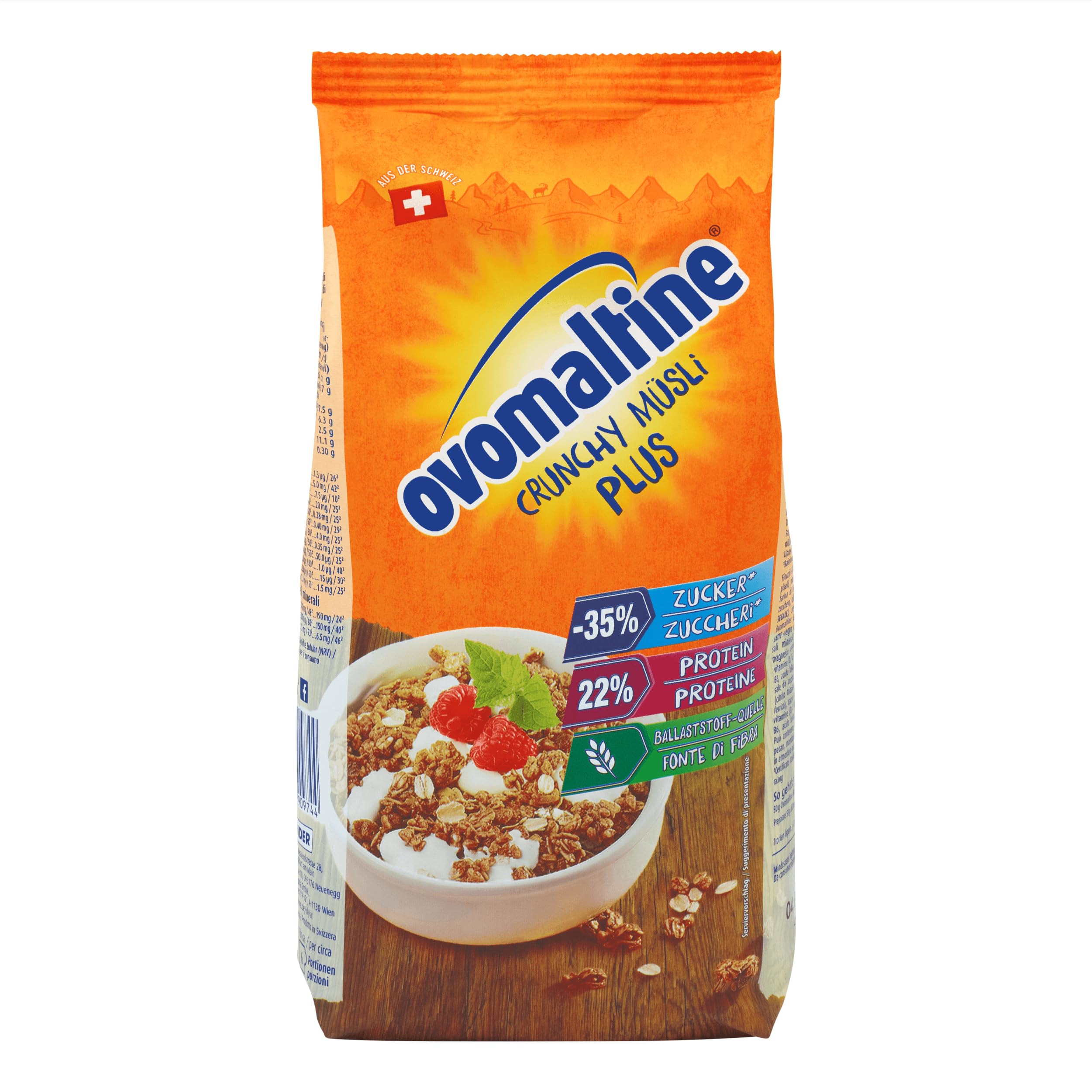 Ovomaltine Crunchy Protein Müsli Plus