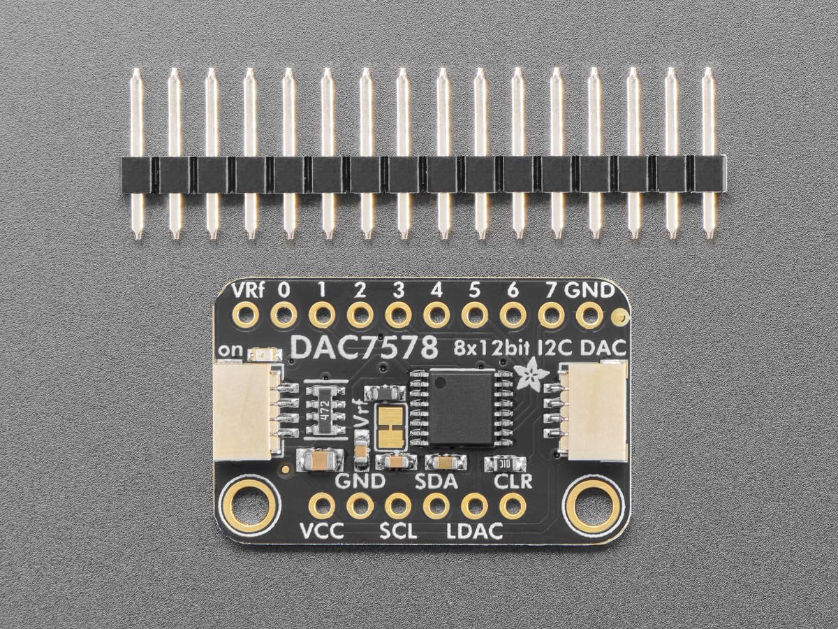 Adafruit DAC7578 Breakout Board, 8-Kanal 12-Bit I2C DAC, D/A-Wandler, STEMMA QT/Qwiic, 6223