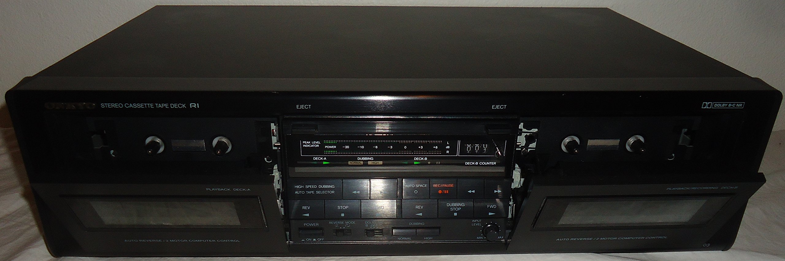 Platine Cassette Onkyo TA-RW211 - Argent, Double Lecteur, Révisée, Garantie 1 An