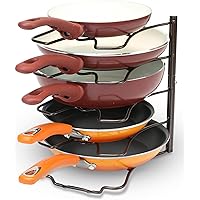 DecoBros Kitchen Counter & Cabinet Pan Organizer Shelf Rack