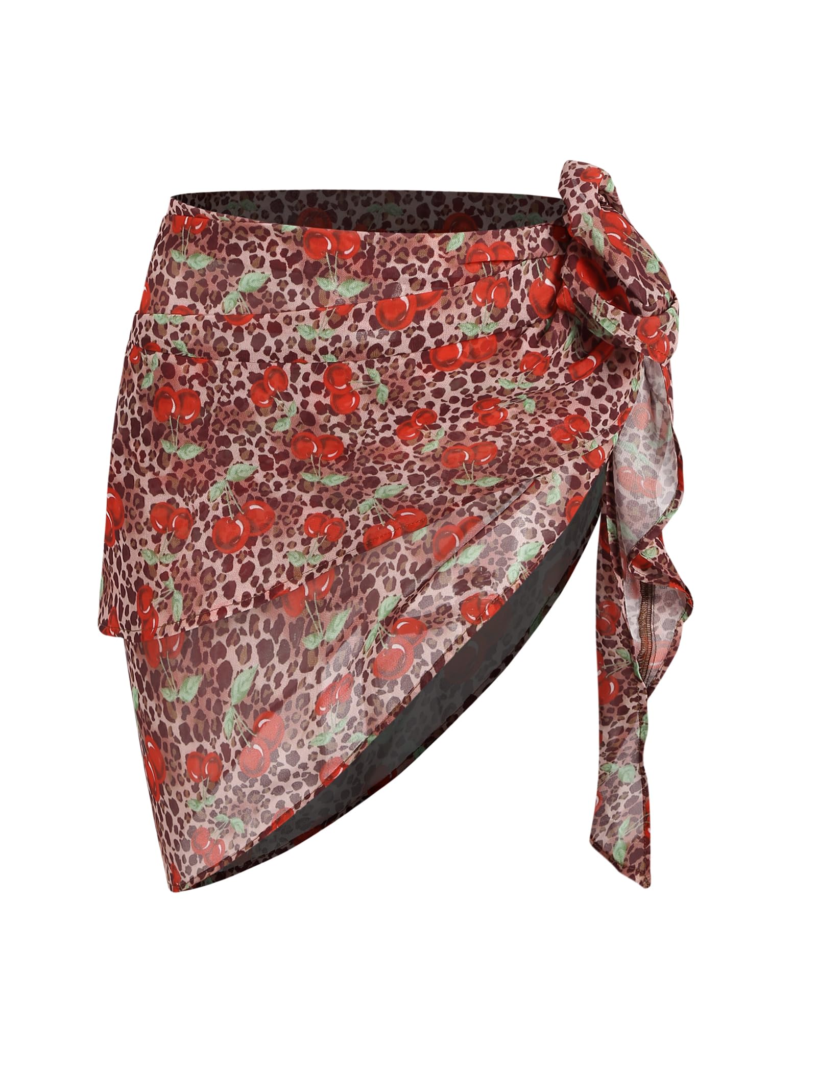 ZAFUL Women Beach Sarong Bathing Suit Wrap Skirt Textured Bikini Swimsuit Cover Ups for Swimwear