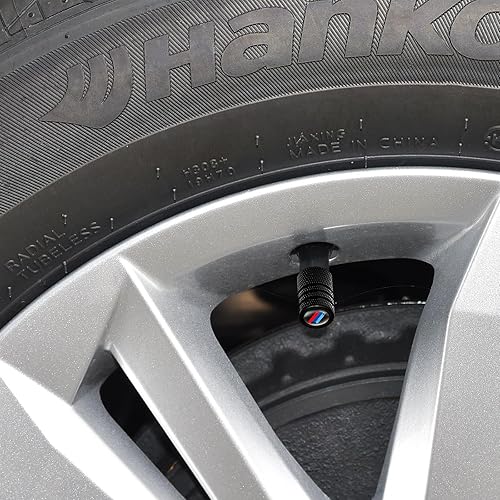 Miniatura 7 de Cubierta de vástago de válvula de neumático, tapas de vástago de válvula de rueda de automóvil de metal para X1 X3 M3 M5 X1 X5 X6 Z4 3 5 7 Series,