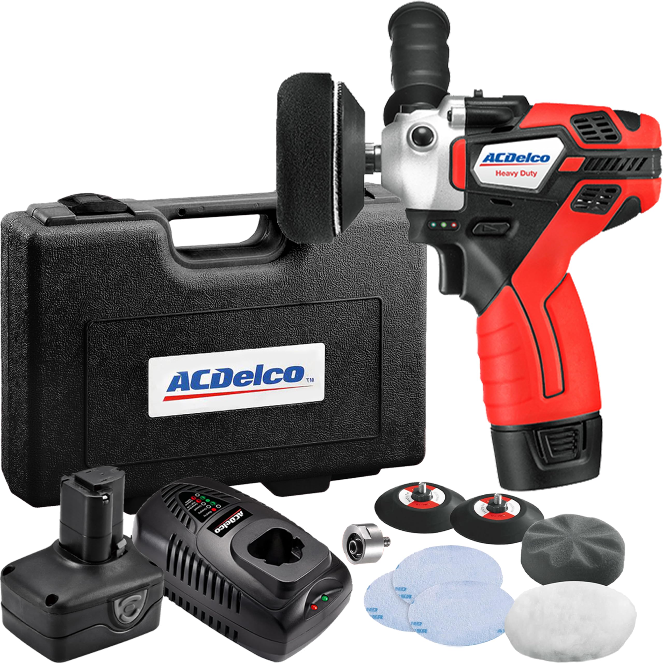 Acdelco Ars1214a1adfc Mini Cordless Dual Action Mini Polisher / Sander Set 4716872179459