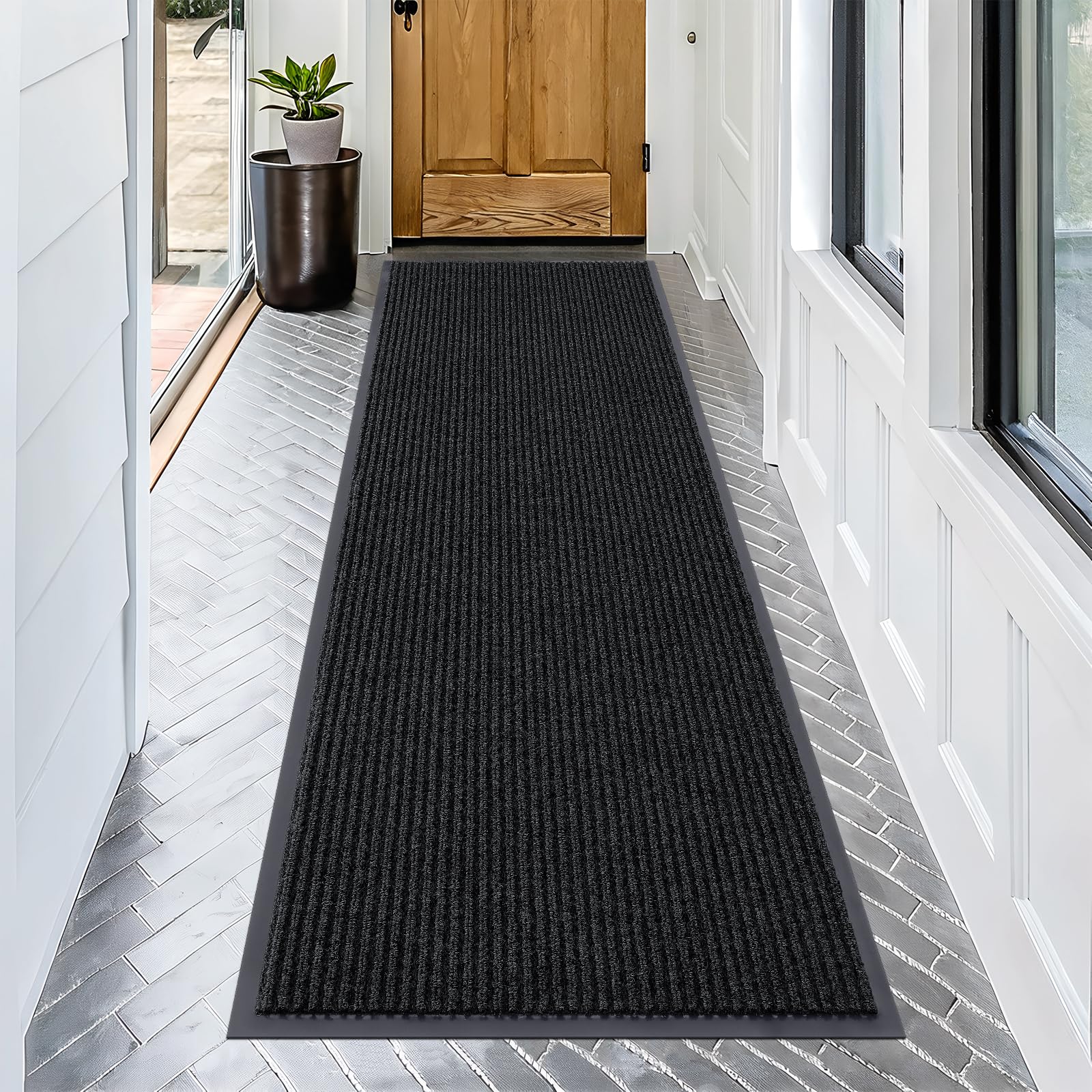 OLANLY Front Door Mat Indoor Outdoor Entrance, Waterproof Heavy Duty Doormat, Fade Resistant, Low Profile, Easy Clean Patio Porch Welcome Floor Mats for Entry, 29.5x17, Beige — view 138