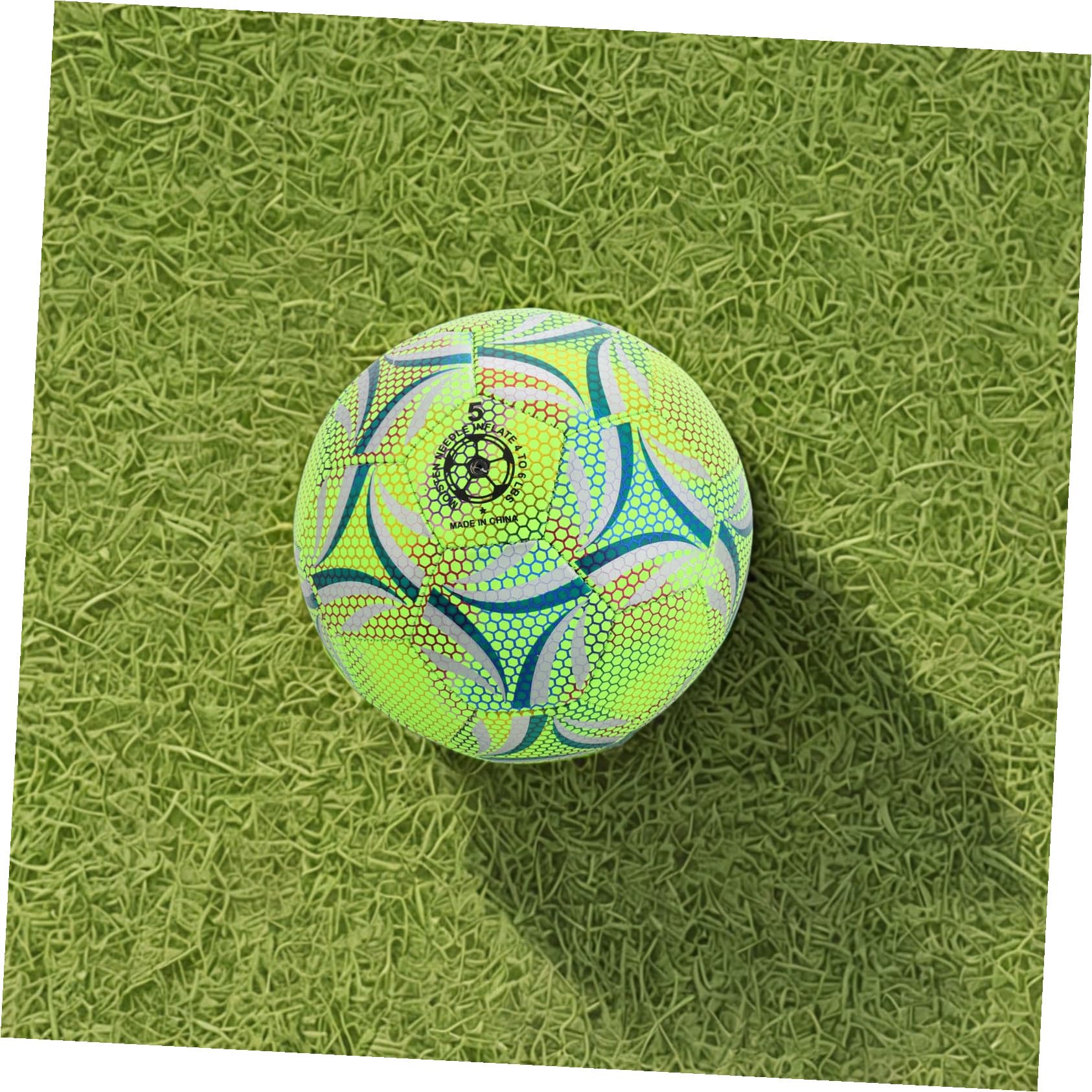 ifundom Balón De Fútbol Iluminado Brillante y Duradero Equipo De Fútbol para Adolescentes y Entrenamiento Que Brilla La Oscuridad para Deportes y Fiestas