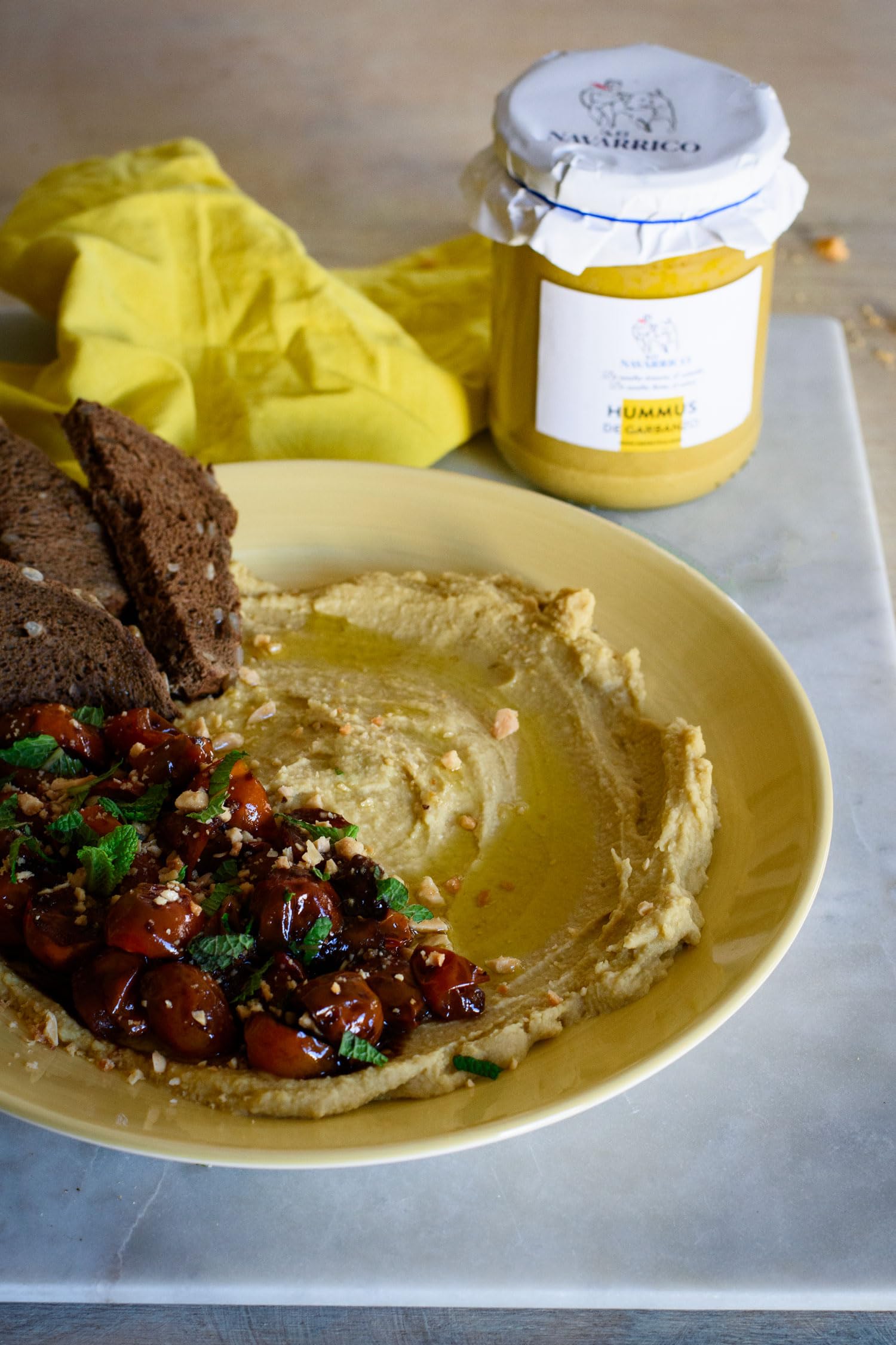 El Navarrico Hummus de Garbanzos Pack 6 x 400 g Vegano Natural