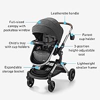 Vista 7 de Graco Modes Nes Sistema de viaje 3-en-1 modular, asiento de auto para bebé y carriola combinados, portabebés ajustables Slide2Me para asiento