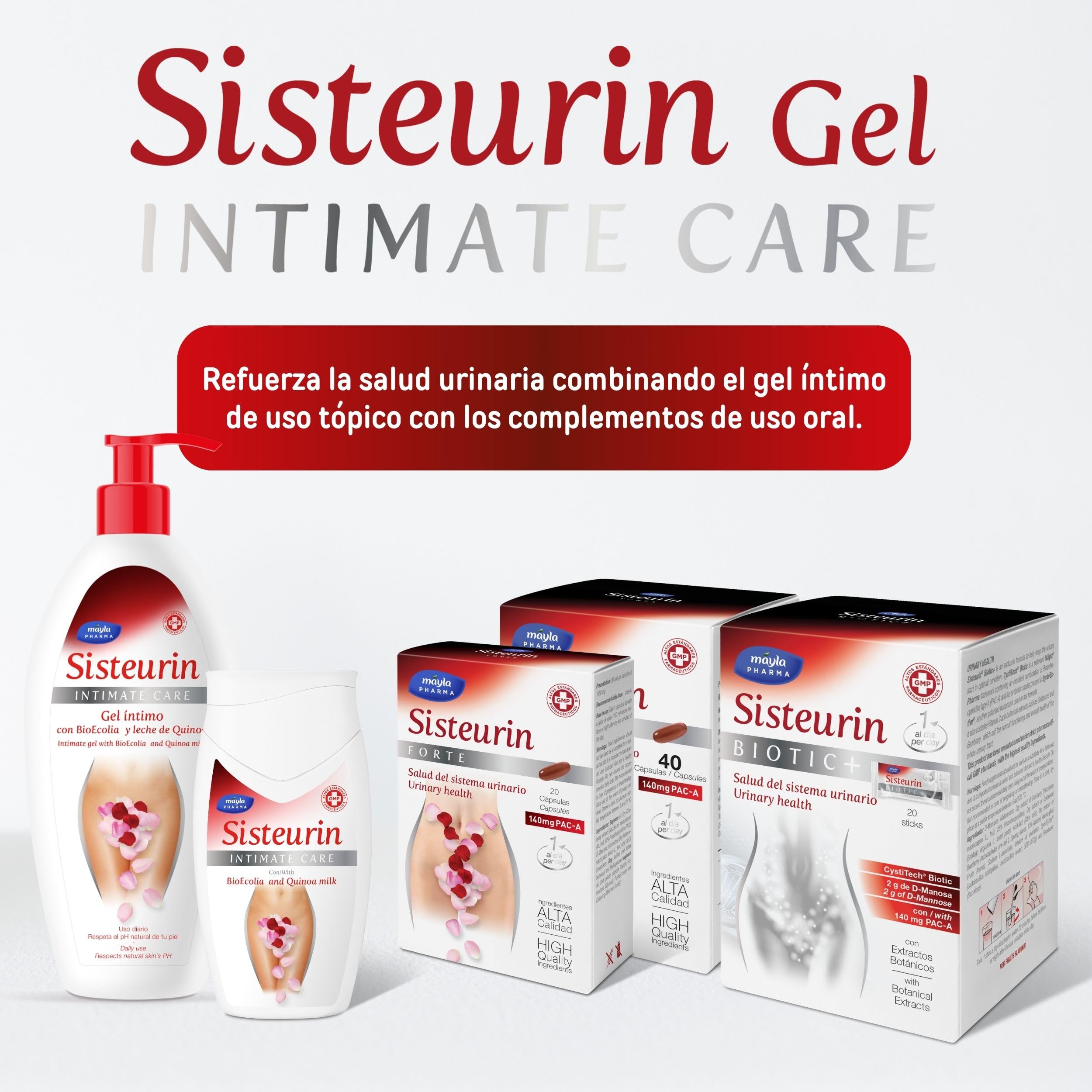 Higiene Íntima Gel 500ml Uso Diario Alivia el Picor Ayuda a Evitar la Sequedad y a la Prevención de Reinfecciones Vaginales y Urinarias