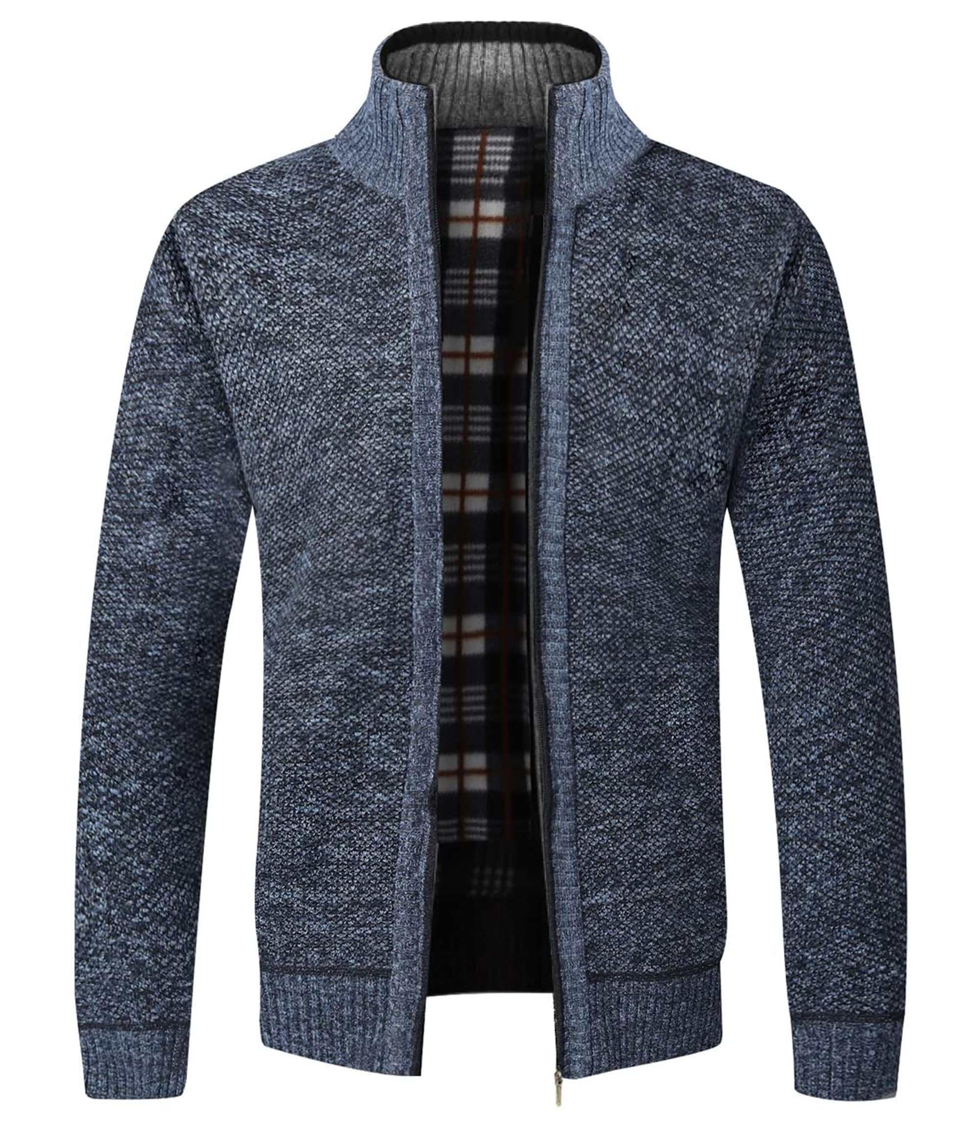 Wintermantel Herren Mantel Lang Trenchcoat Herrenmantel Winter Coat Men Blau 3XL