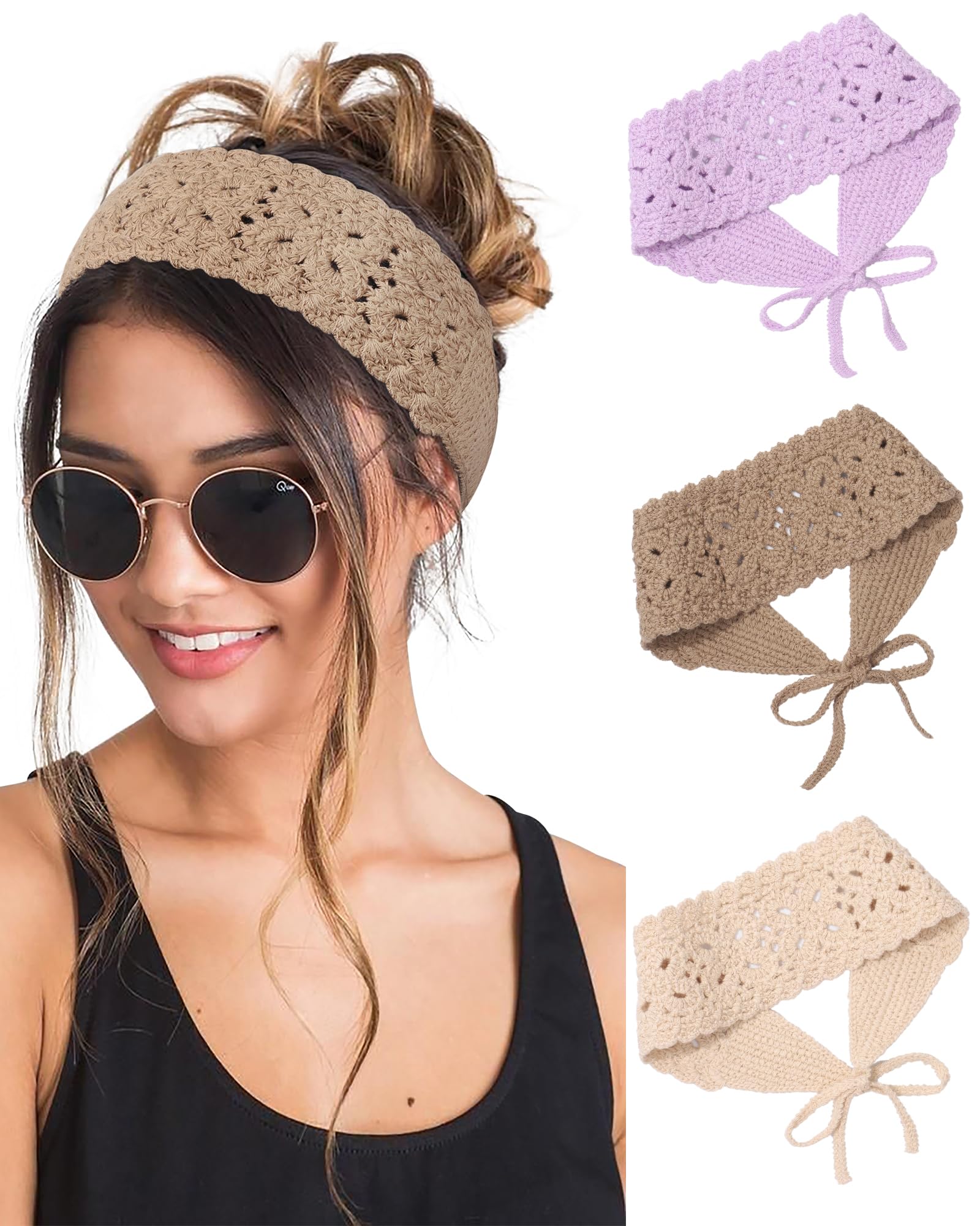 Amazon.com : HAIMEIKANG Hippie Hair Bandana Headbands for Women