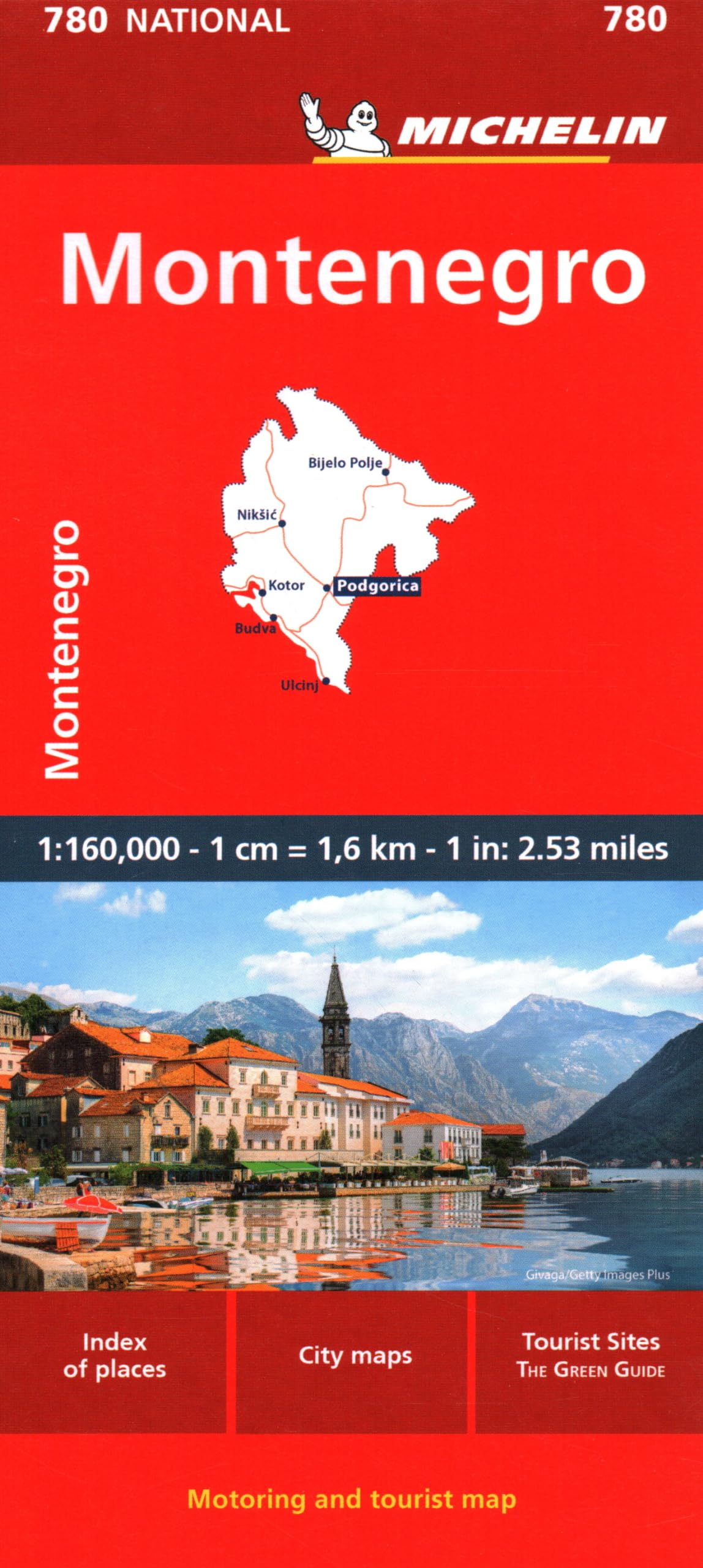 Montenegro Motoring and Tourist Map No 780 (Michelin Maps, 780)