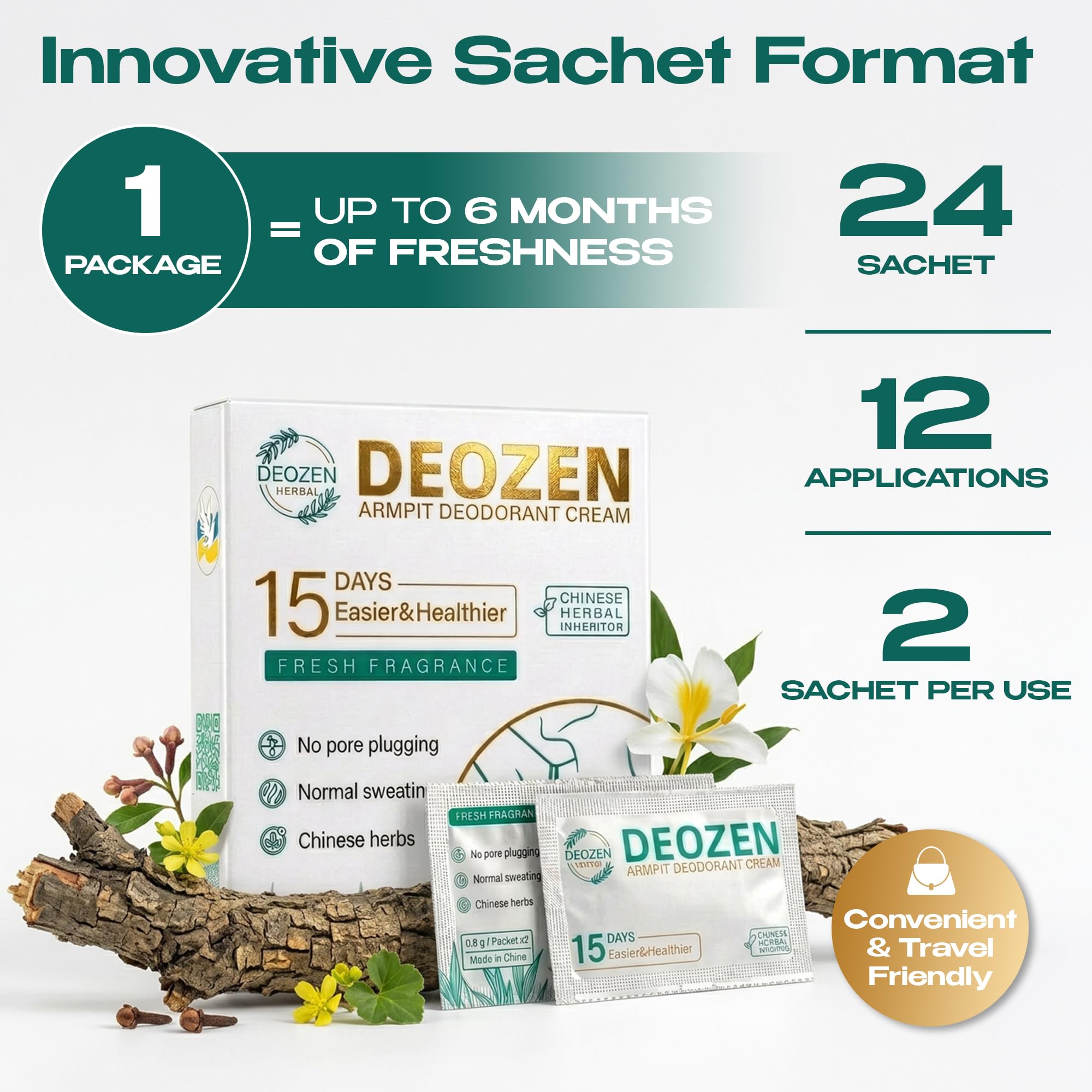 Amazon.com : DEOZEN Natural Aluminum-Free Deodorant Cream for Men