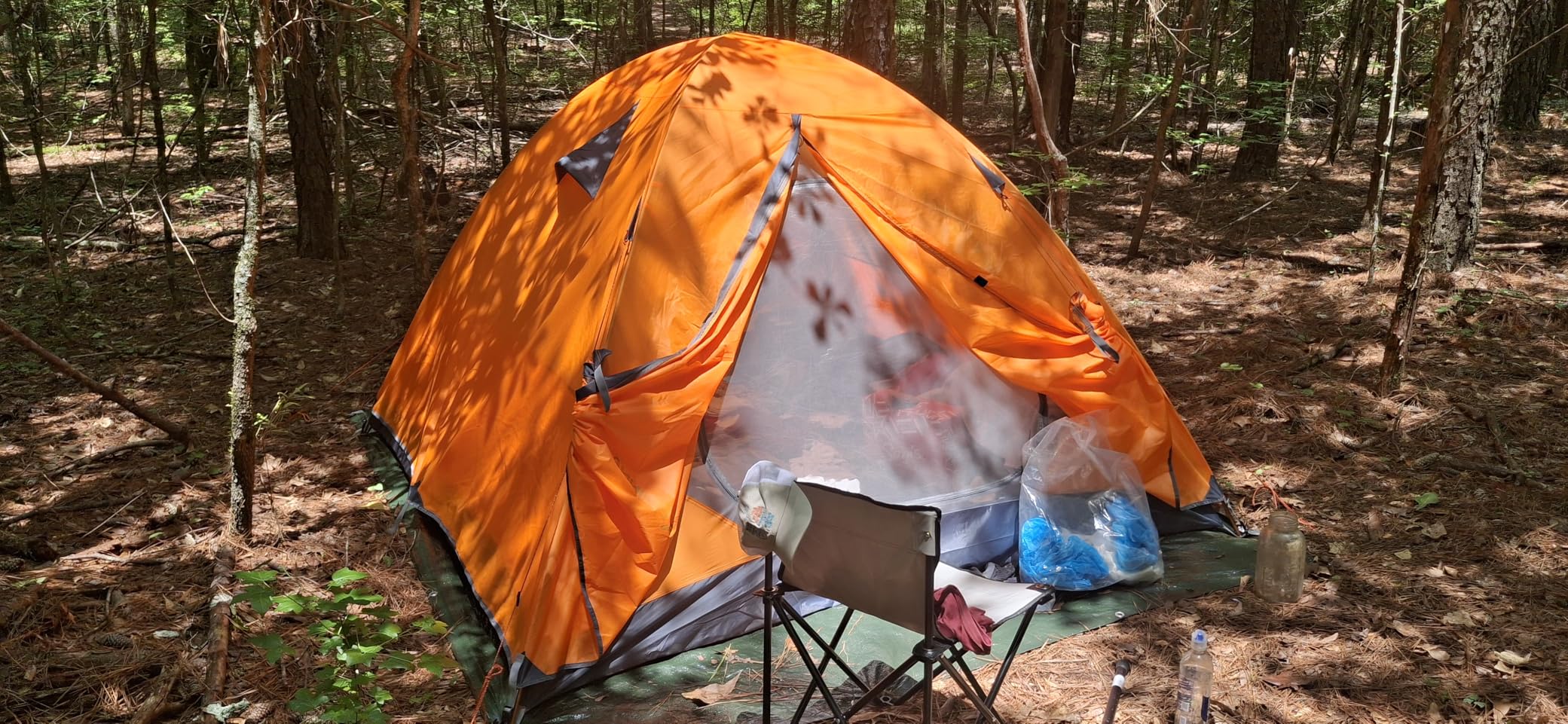 BISINNA 2/4 Person Camping Tent Lightweight Backpacking Tent Waterproof Windproof Two Doors Easy Setup Double Layer Outdoor Tents for Family Camping Hunting Hiking Mountaineering Travel customer photo 11