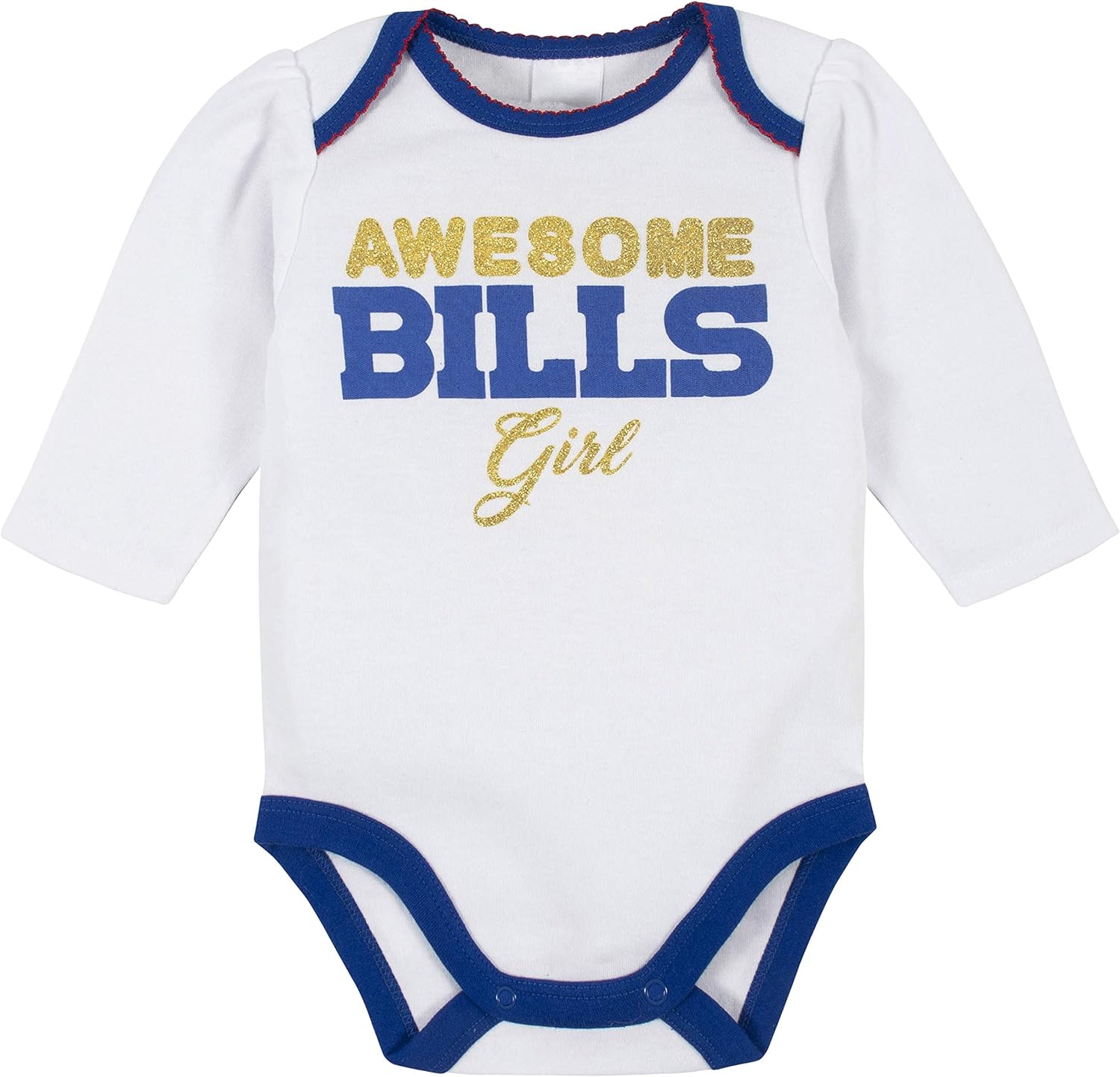 Gerber NFL baby girls 3 Pack Bodysuit Registry Gift Set Footed Pant and Cap - Image 2