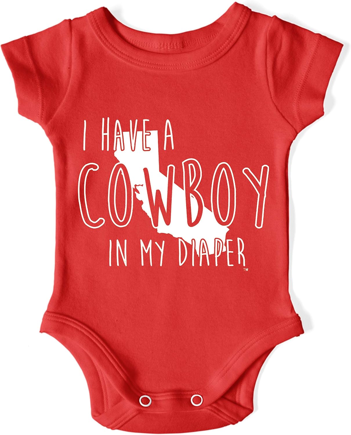 In My Diaper I Have A Cowboy - San Francisco Rival Sports Fans Baby One Piece
