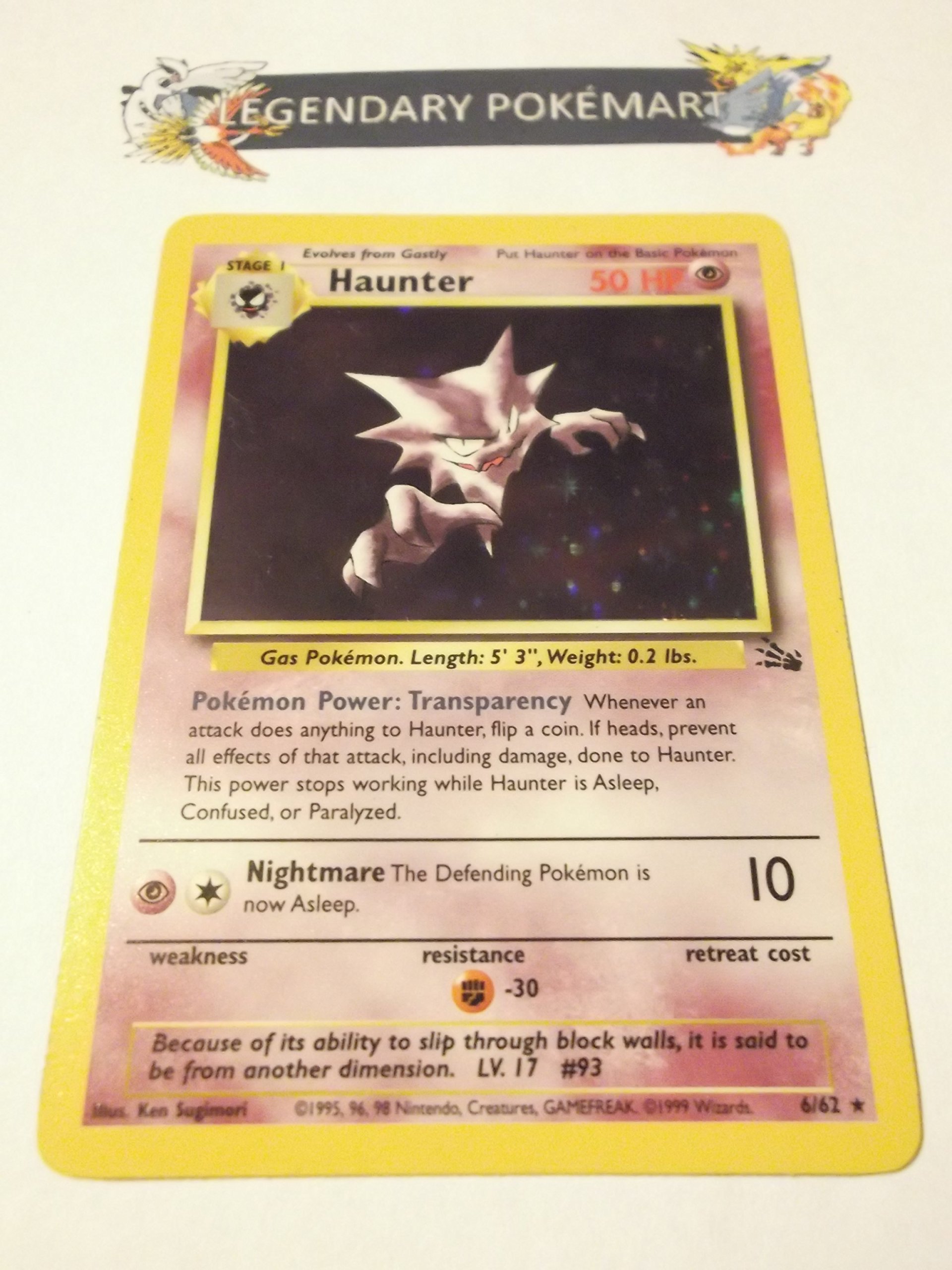 ポケモン Haunter ポケモンカード Fossil Deck PSA品質 POKEMON Card Japanese FOSSIL SET HAUNTER #093 Black Star