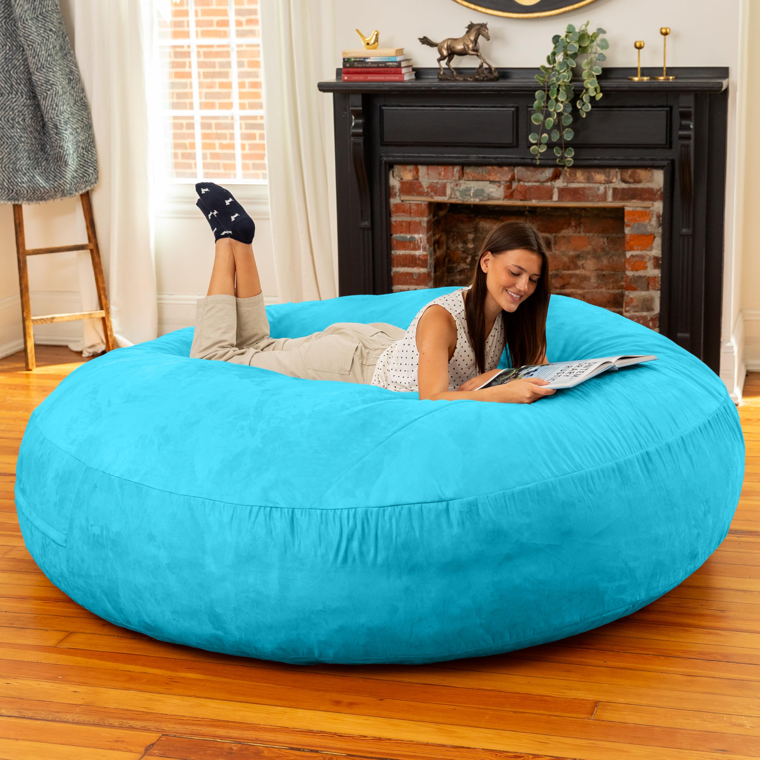 Amazon.com: Jaxx 6 Foot Cocoon - 2-in-1 Convertible Bean Bag Bed
