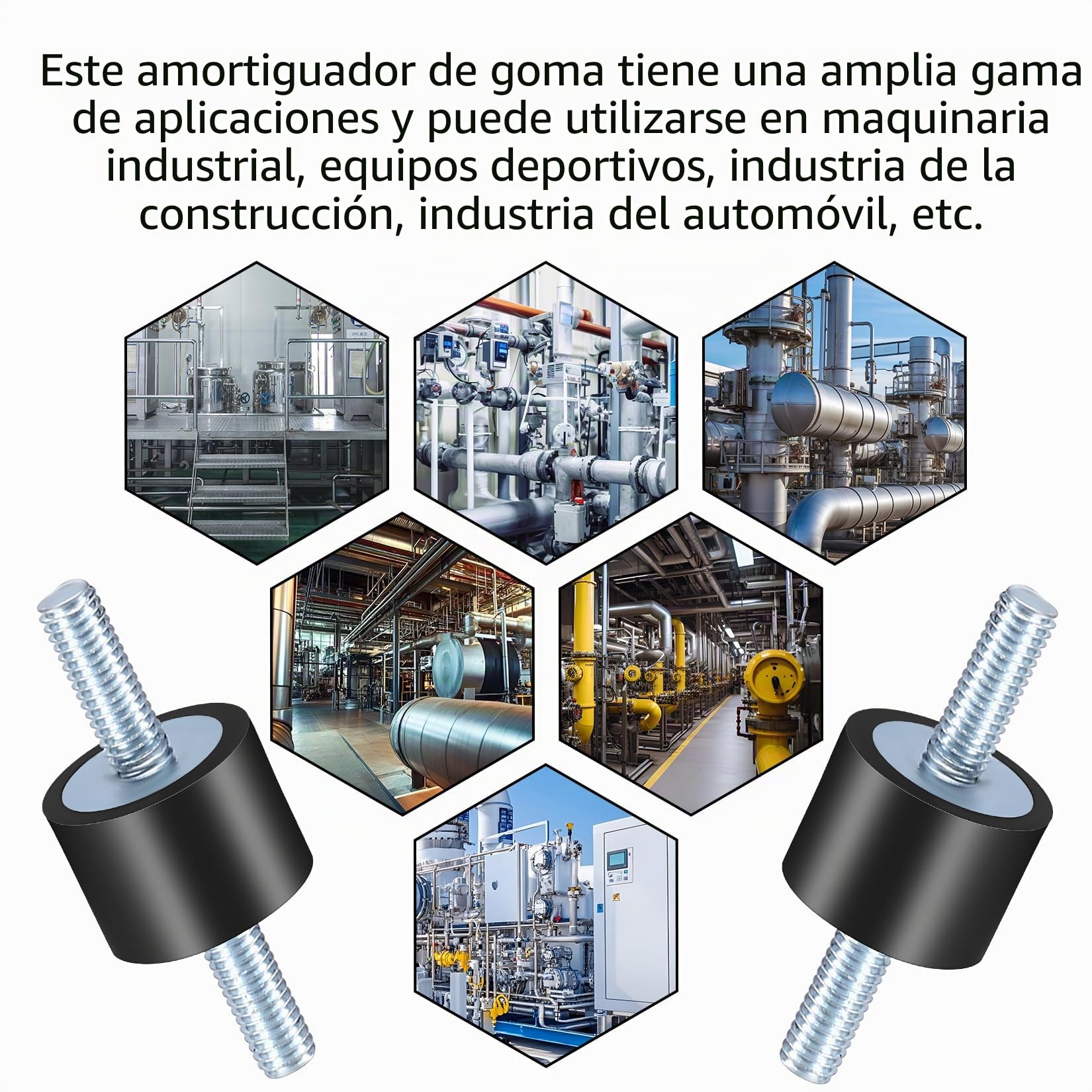 Amortiguadores de goma M6 Silentblock antivibración para aire acondicionado bombas compresores